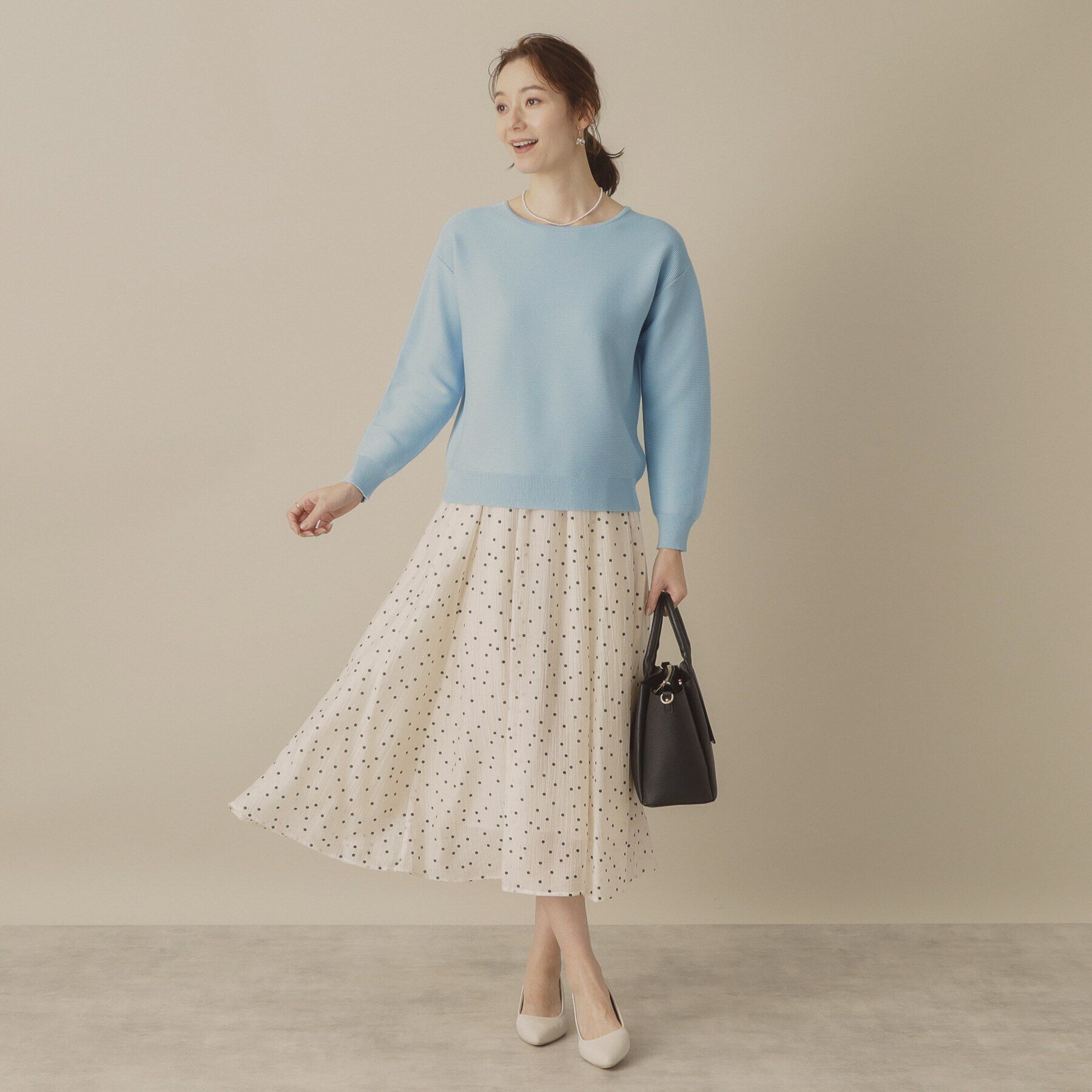 ITS&rsquo;DEMO「【アンチピリング／洗濯機OK】ガーター編みニット」|ニット・セーター|