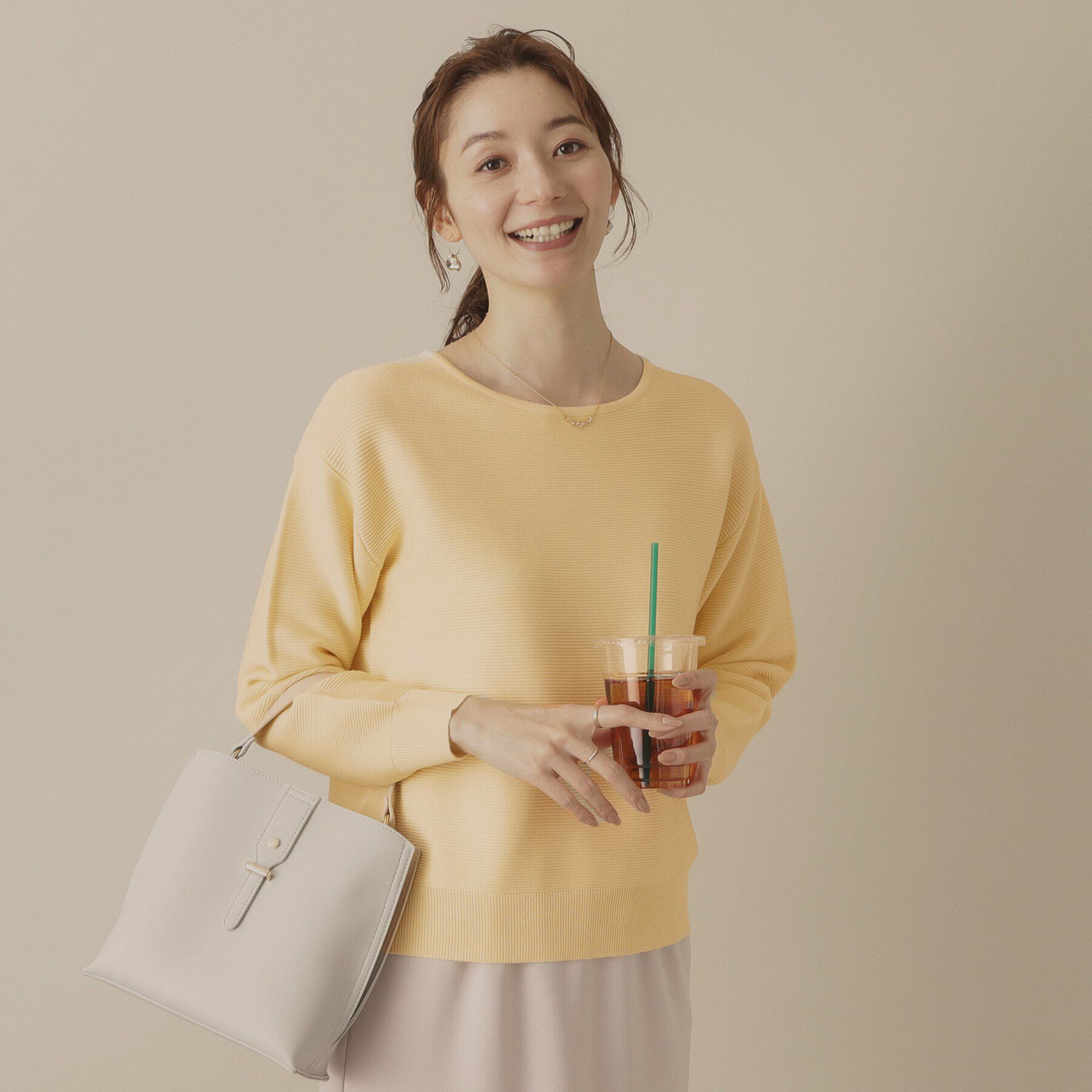 ITS&rsquo;DEMO「【アンチピリング／洗濯機OK】ガーター編みニット」|ニット・セーター|