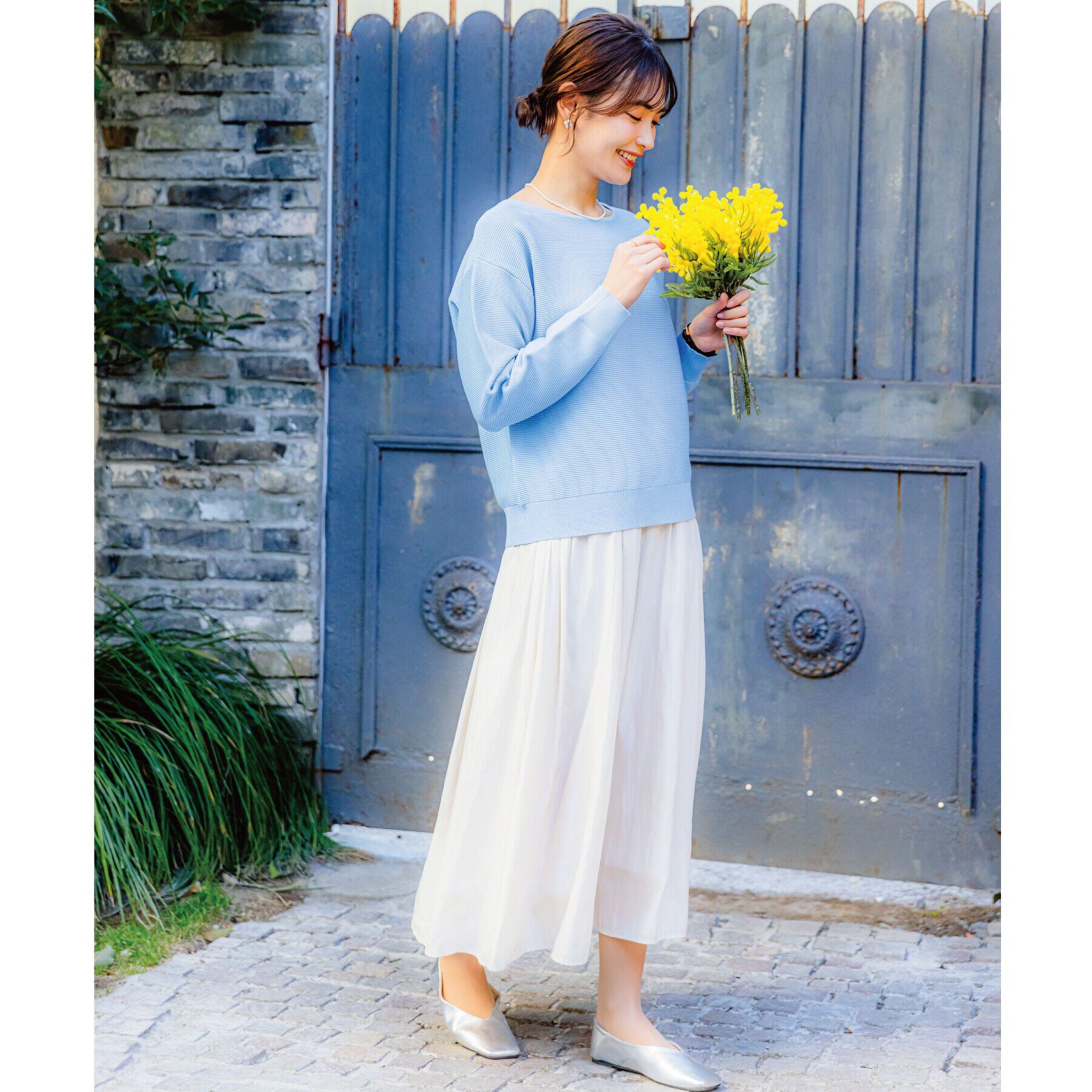 ITS&rsquo;DEMO「【アンチピリング／洗濯機OK】ガーター編みニット」|ニット・セーター|