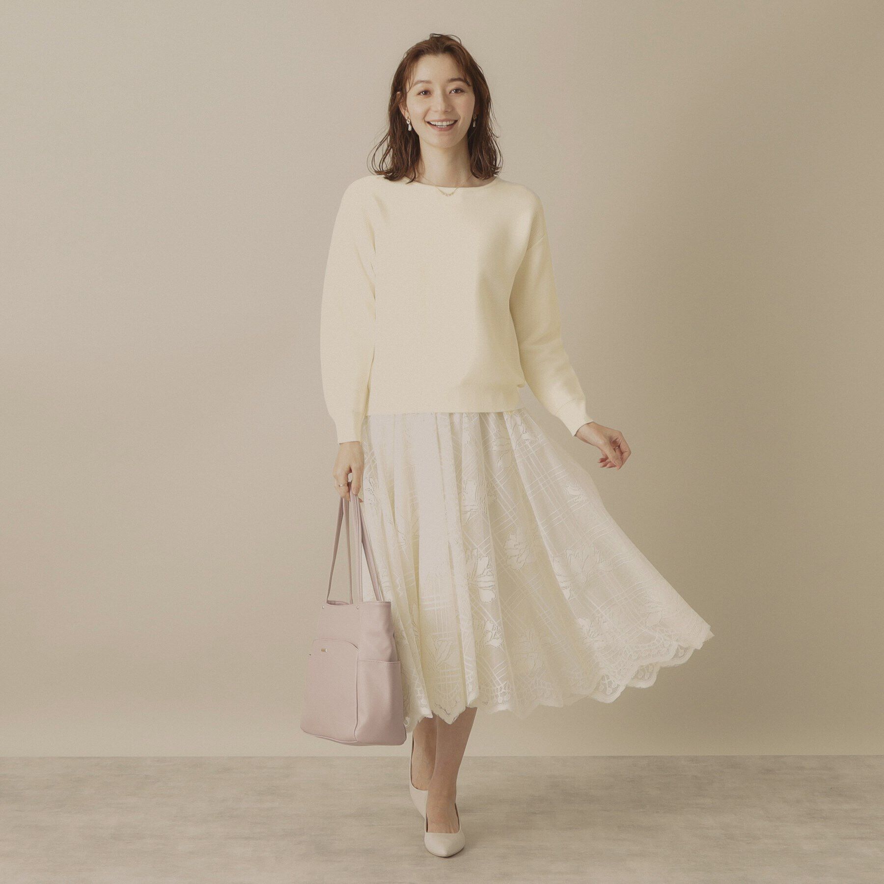 ITS&rsquo;DEMO「【アンチピリング／洗濯機OK】ガーター編みニット」|ニット・セーター|