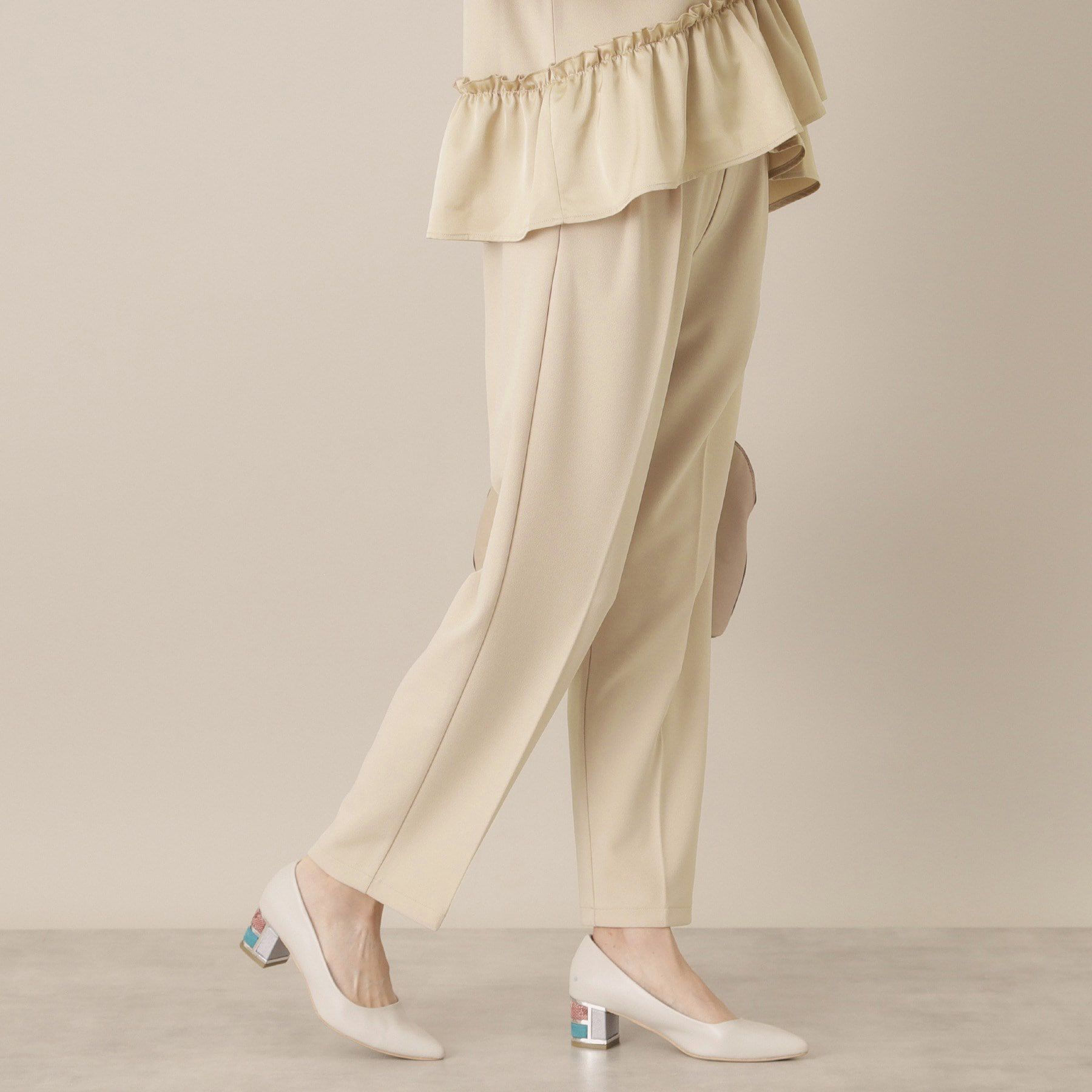 ITS&rsquo;DEMO「【通勤／手洗い可／ウエストゴム】カットジョーゼットパンツ」|その他|