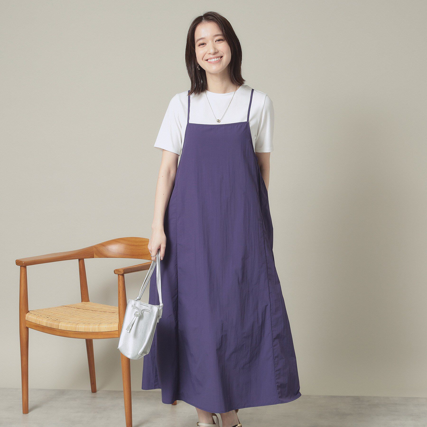 ITS&rsquo;DEMO「【撥水／洗濯機OK】キャミワンピース＜旅服シリーズ＞」|ワンピース|