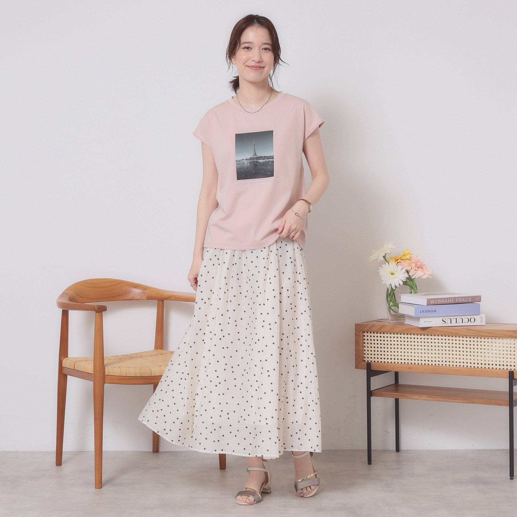 ITS&rsquo;DEMO「【手洗い可】フォトフレンチTシャツ」|Tシャツ・カットソー|