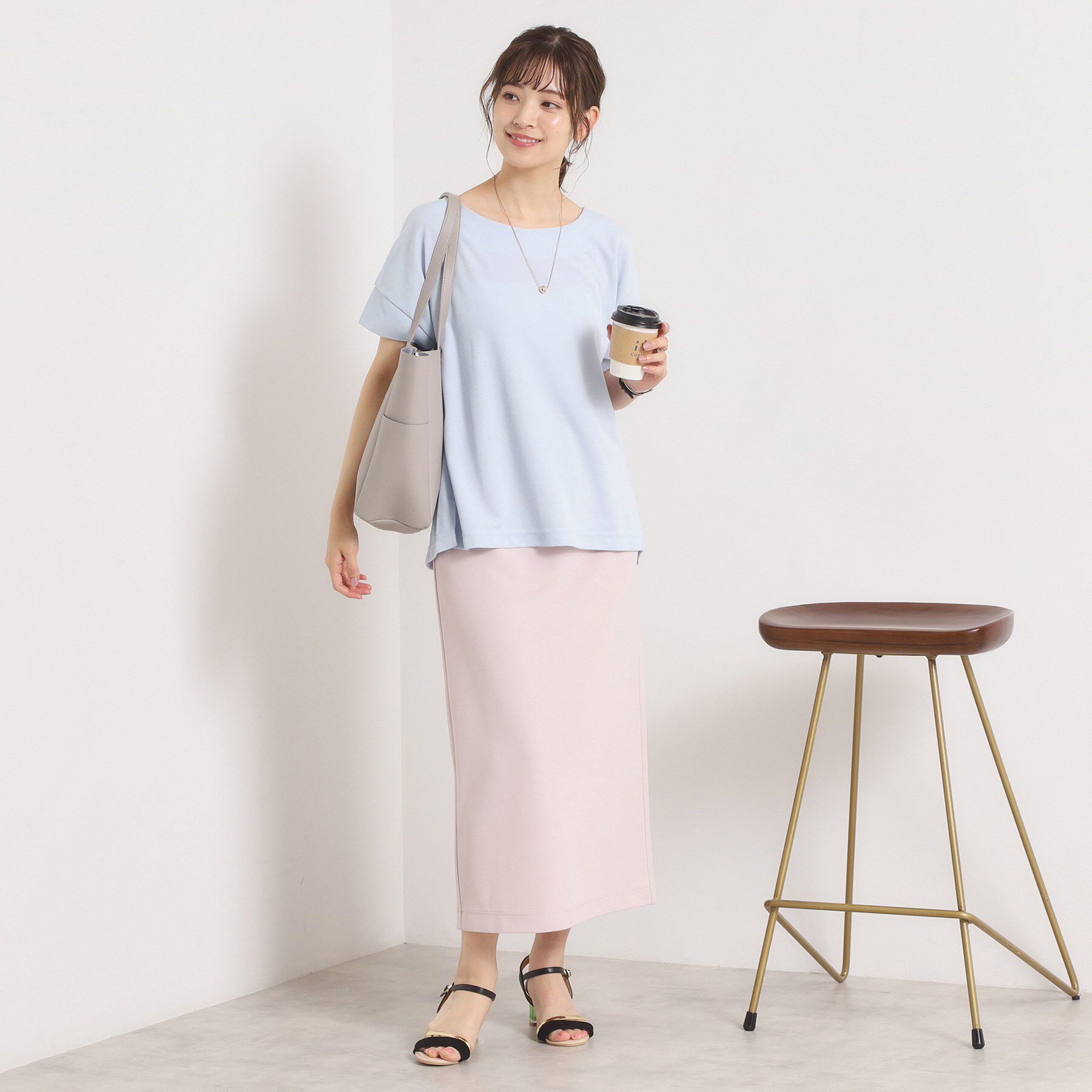 ITS&rsquo;DEMO「【接触冷感／吸水速乾／洗濯機OK】サカリバ袖タックプルオーバー」|Tシャツ・カットソー|