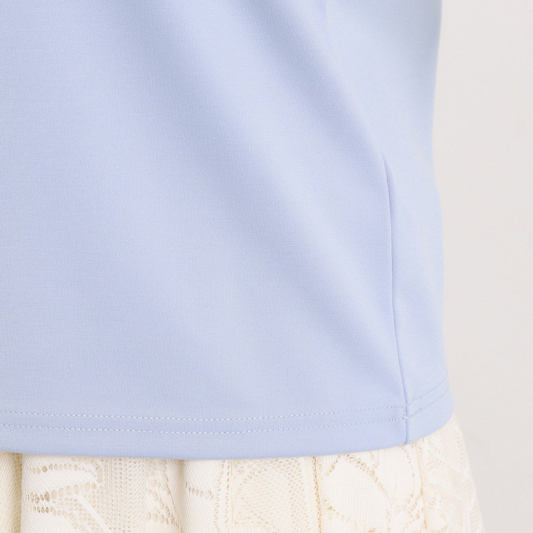 ITS&rsquo;DEMO「【手洗い可】袖レースポンチプルオーバー」|Tシャツ・カットソー|