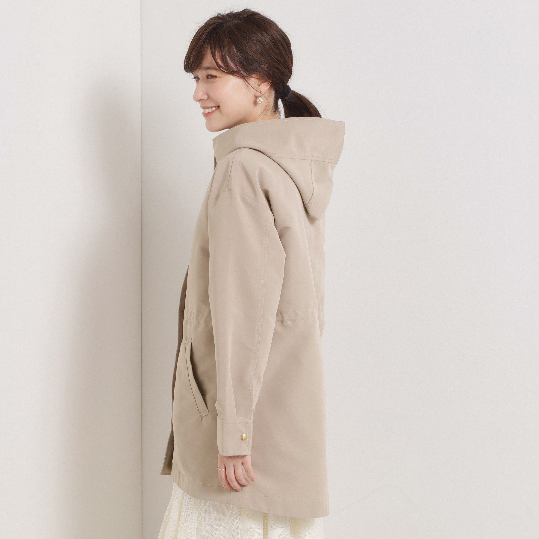 ITS&rsquo;DEMO「【撥水/花粉防止/手洗い可】ボアライナー付きミディ丈マウンテンパーカー」|ブルゾン・スタジャン|