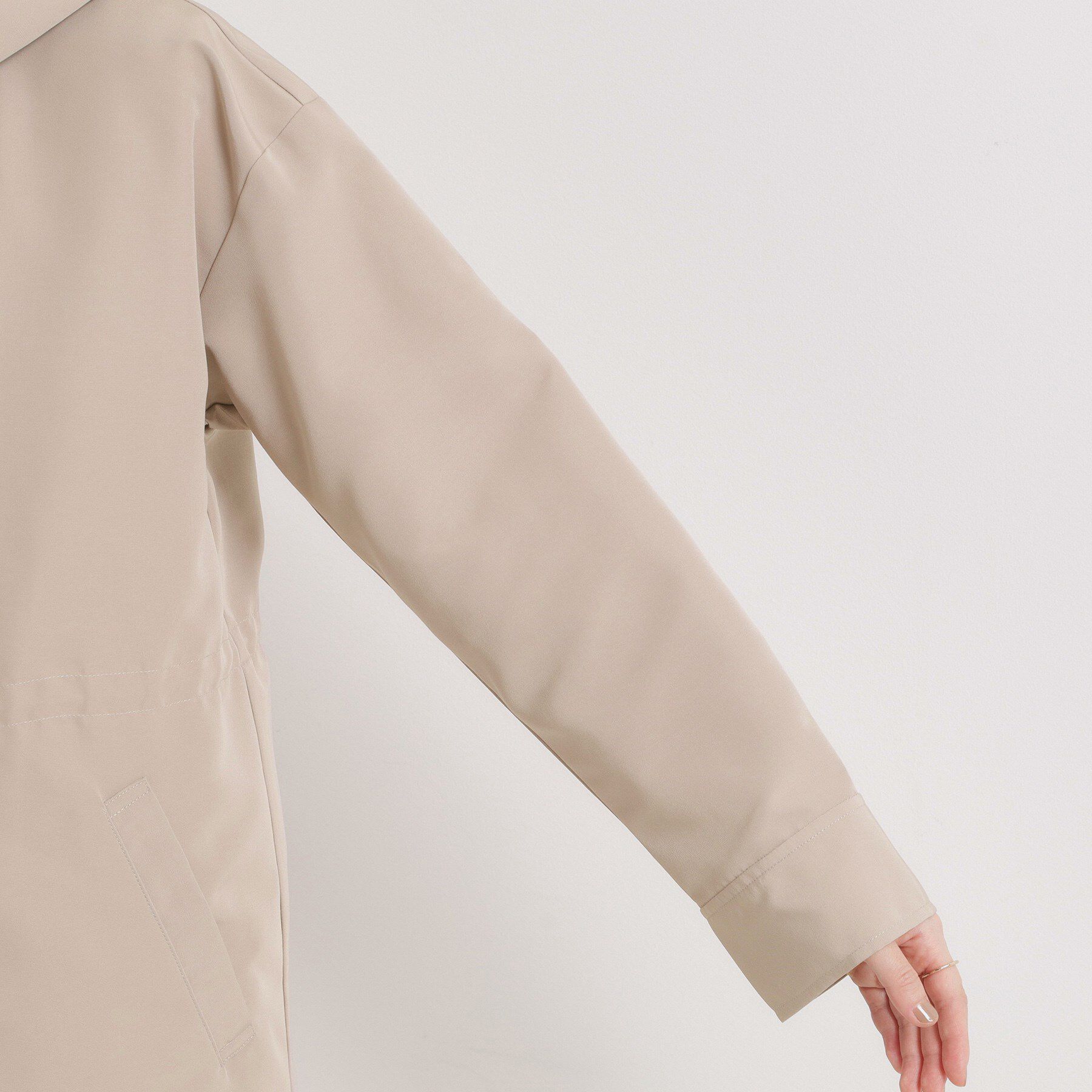 ITS&rsquo;DEMO「【撥水/花粉防止/手洗い可】ボアライナー付きミディ丈マウンテンパーカー」|ブルゾン・スタジャン|