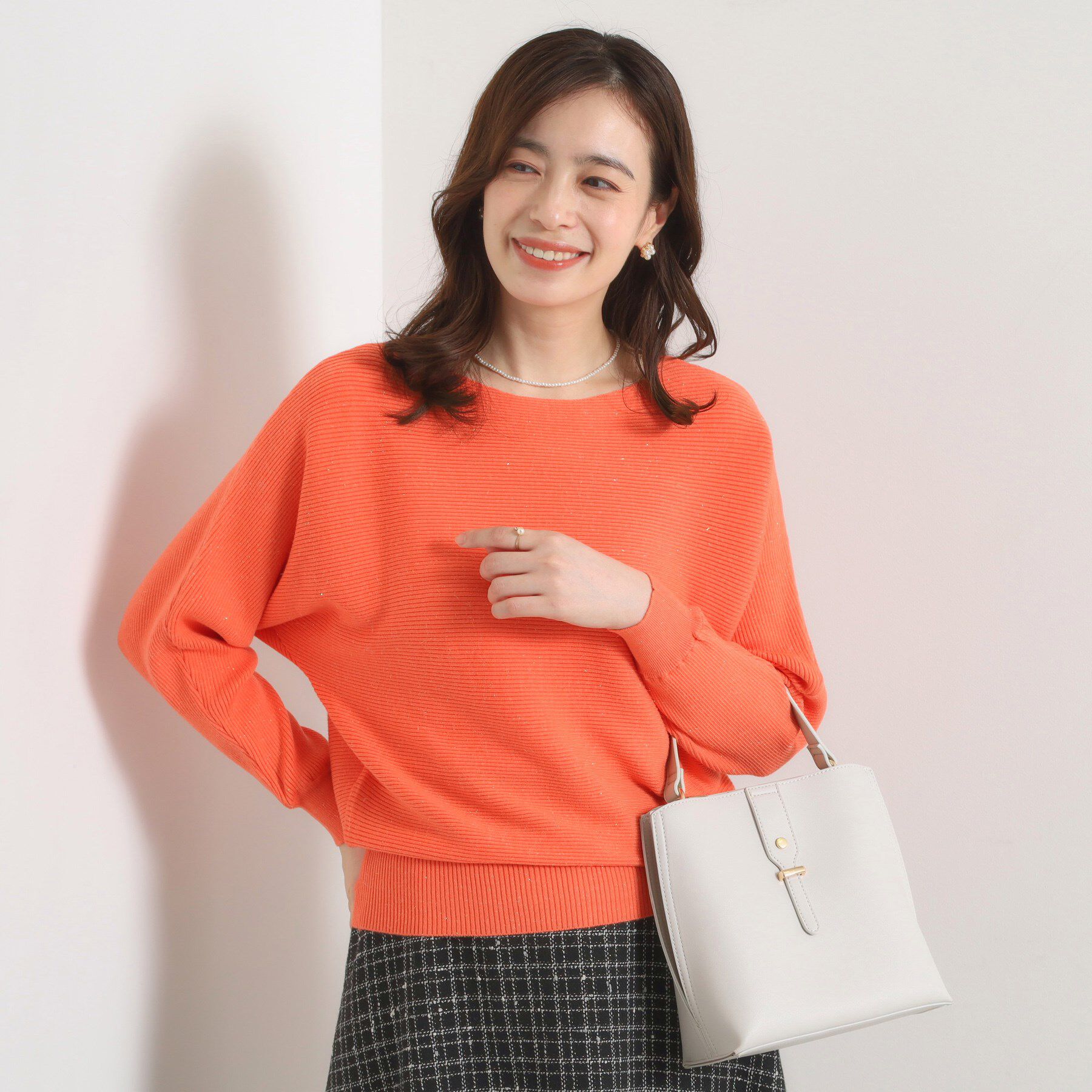 ITS&rsquo;DEMO「【手洗い可】アンジェリーナラメリブドルマンニット」|ニット・セーター|