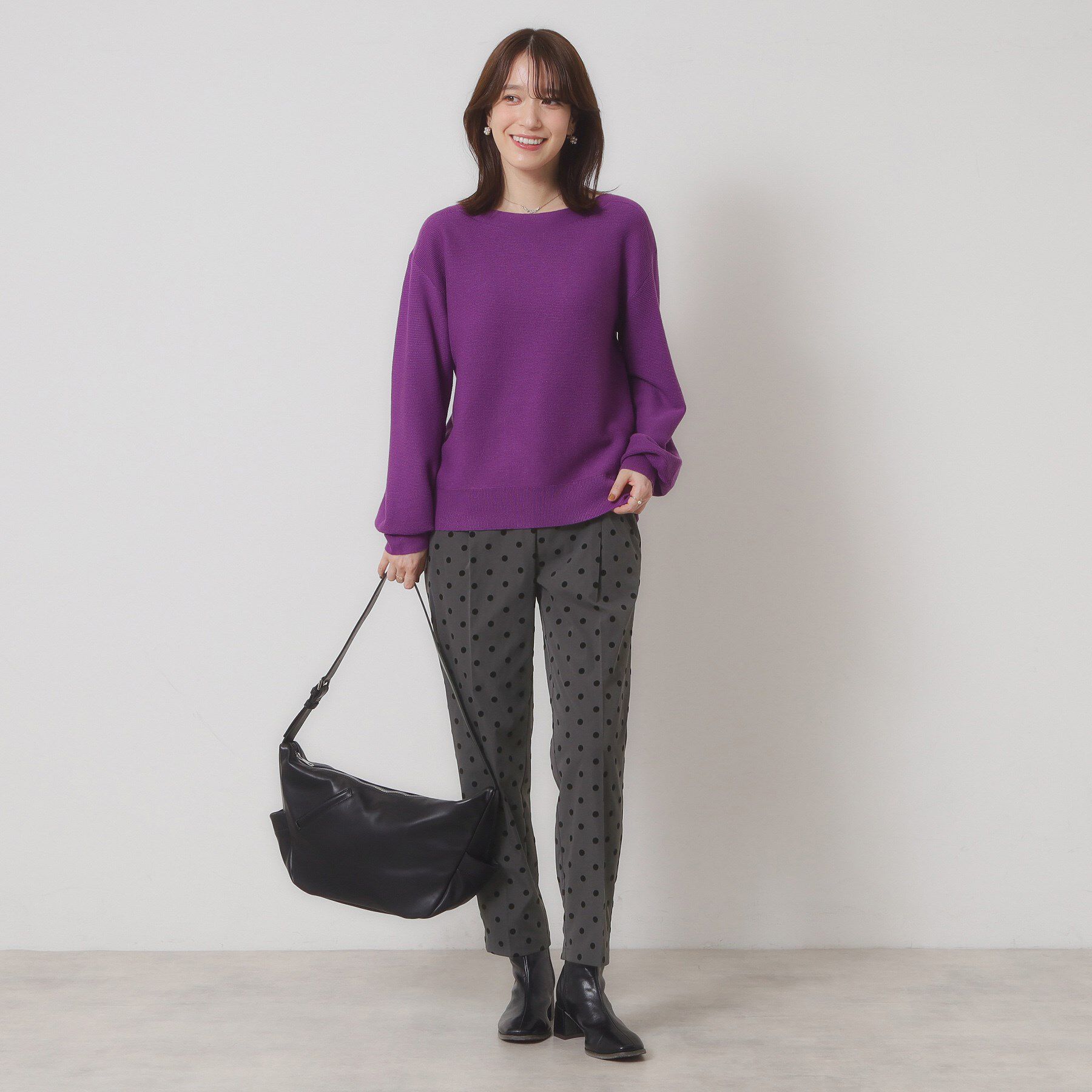 ITS&rsquo;DEMO「【手洗い可／ウエストゴム】フロッキードットパンツ」|その他|