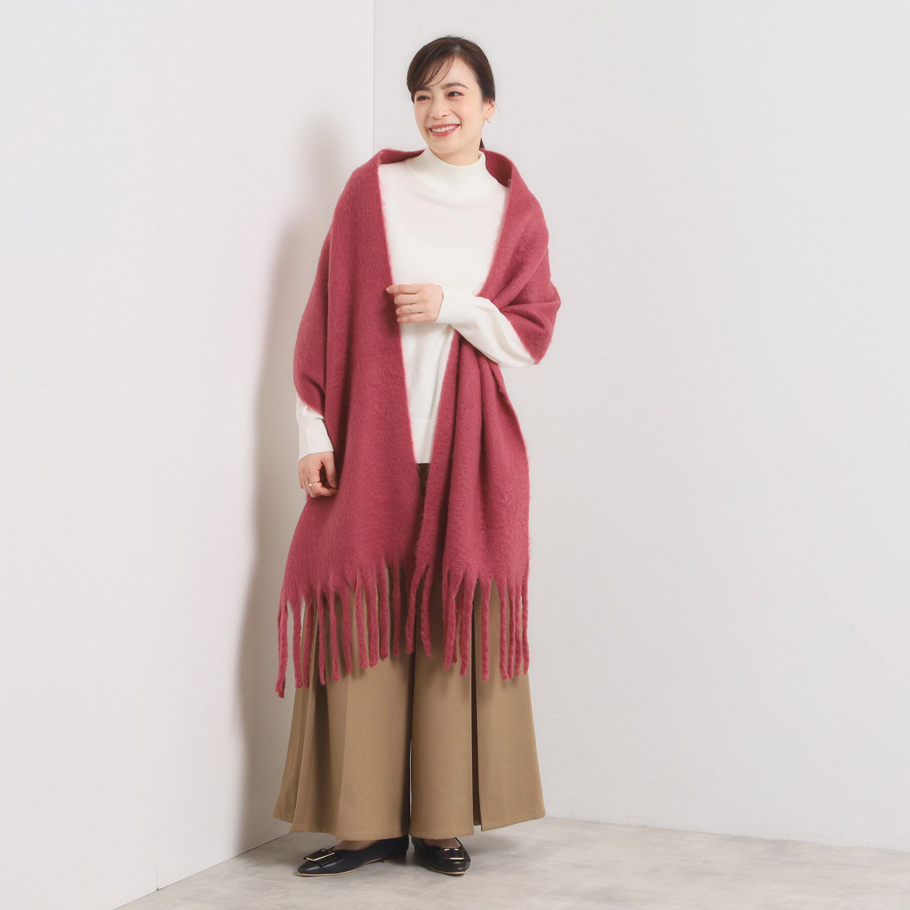 ITS&rsquo;DEMO「【手洗い可】バルキーニットストール」|ストール|