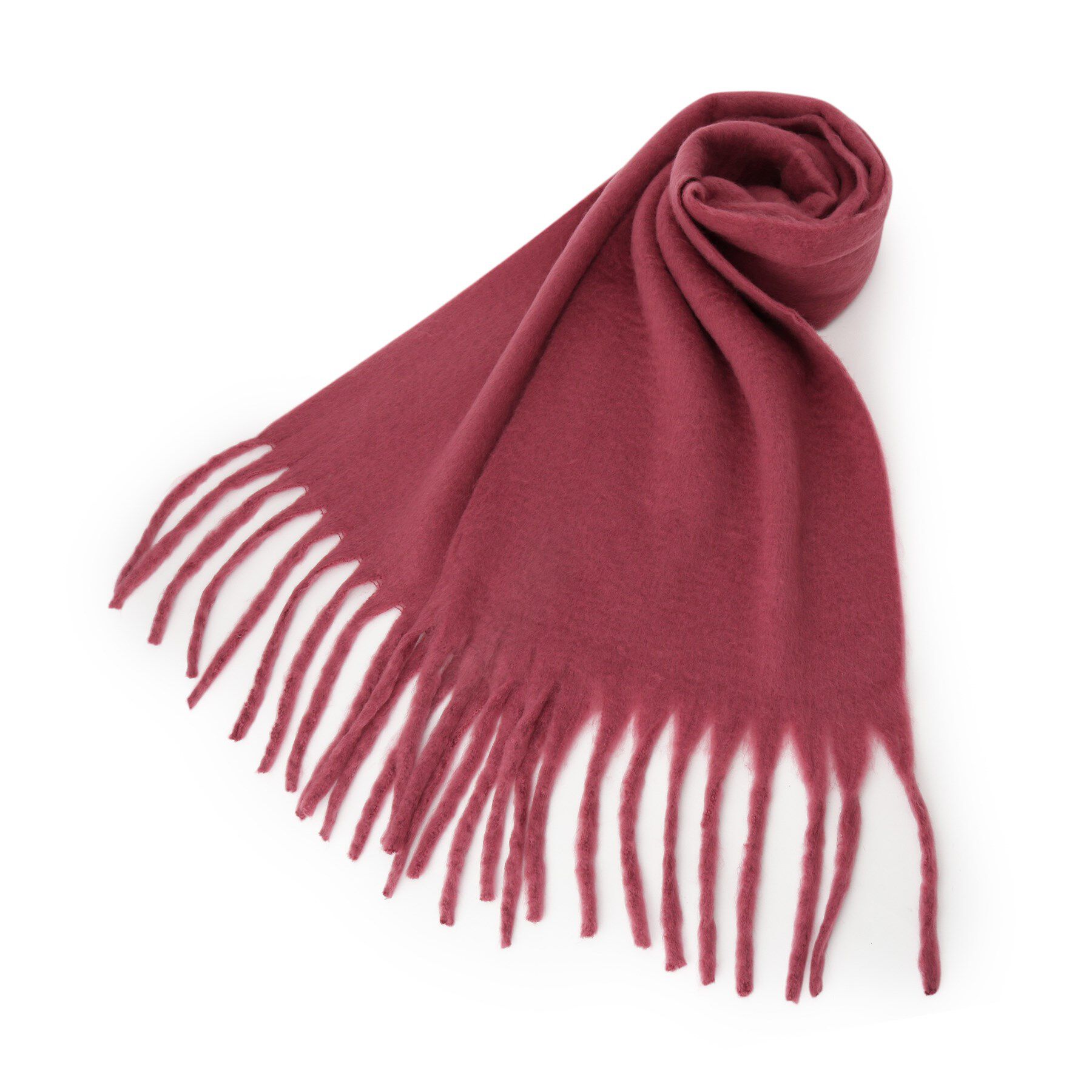 ITS&rsquo;DEMO「【手洗い可】バルキーニットストール」|ストール|ピンク(072)