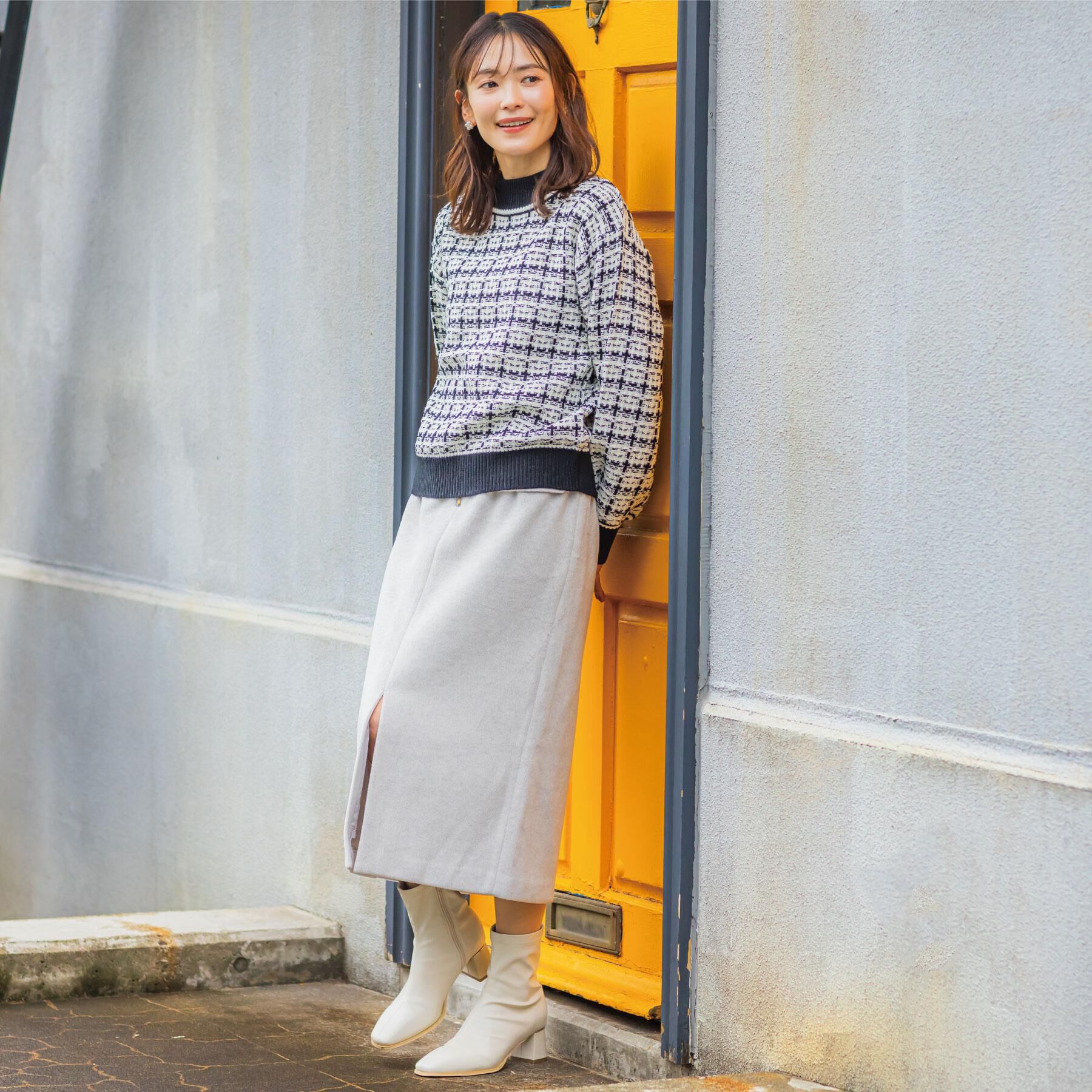 ITS&rsquo;DEMO「【手洗い可】ツイードニット」|ニット・セーター|