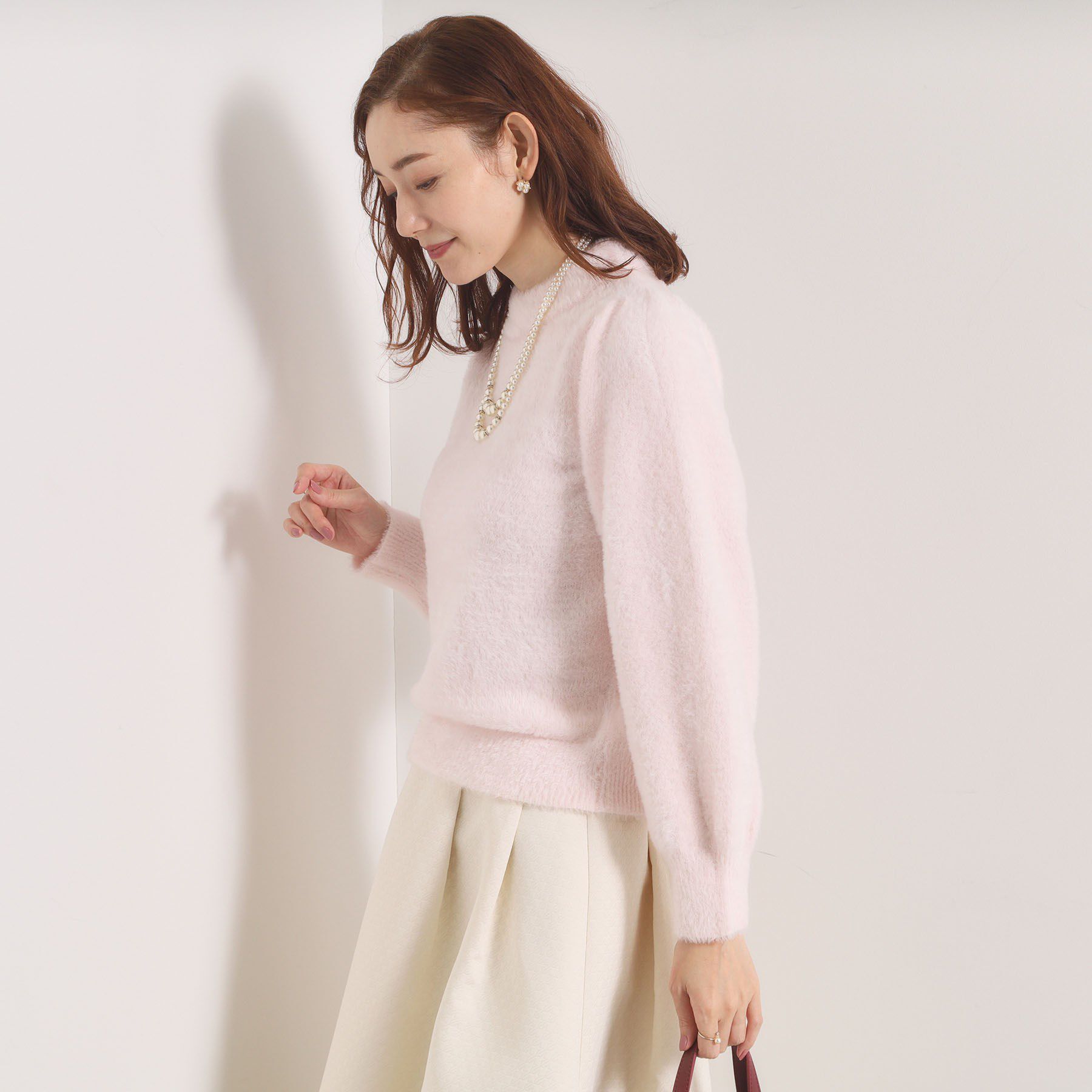 ITS&rsquo;DEMO「【手洗い可】フェザーヤーンパフスリーブニット」|ニット・セーター|