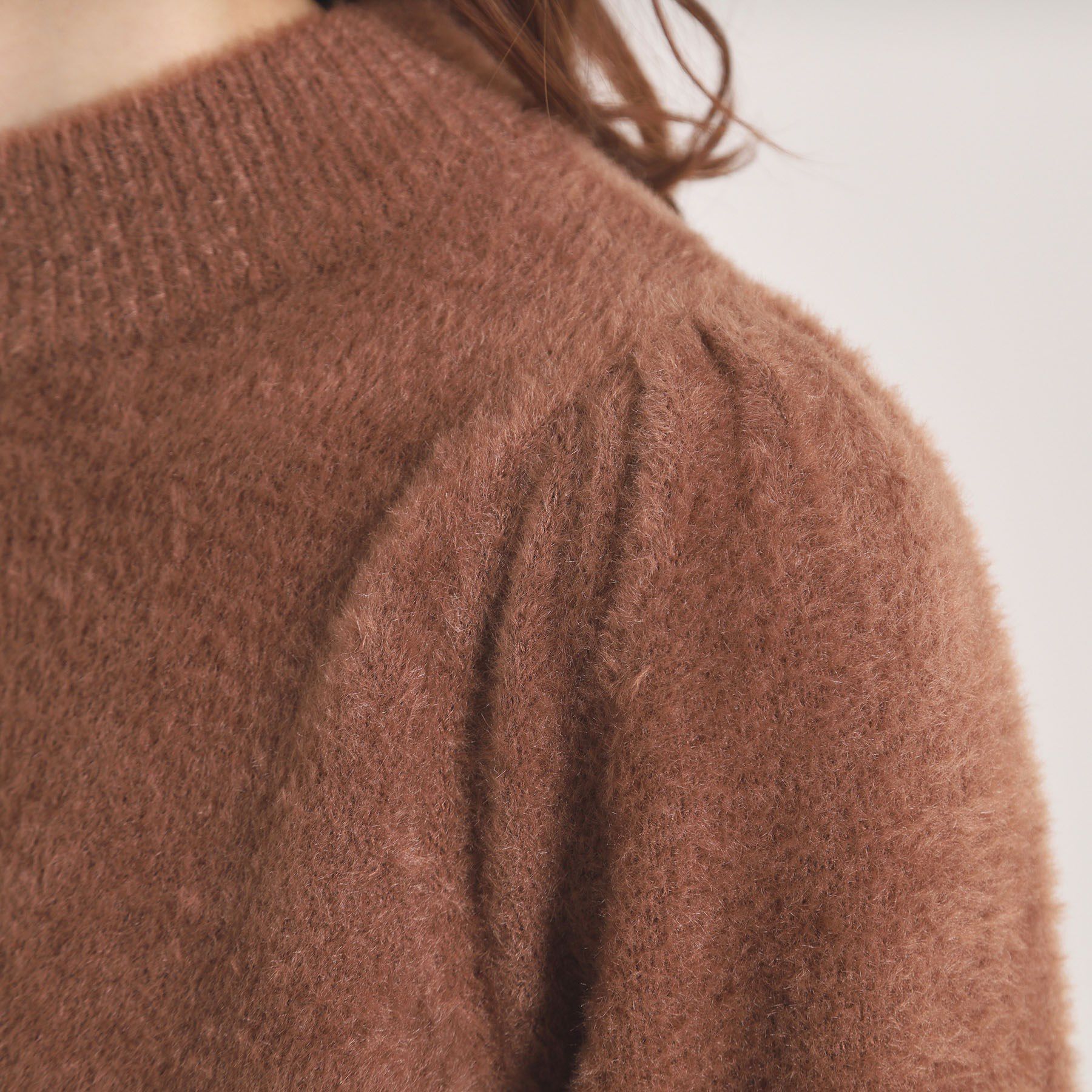 ITS&rsquo;DEMO「【手洗い可】フェザーヤーンパフスリーブニット」|ニット・セーター|