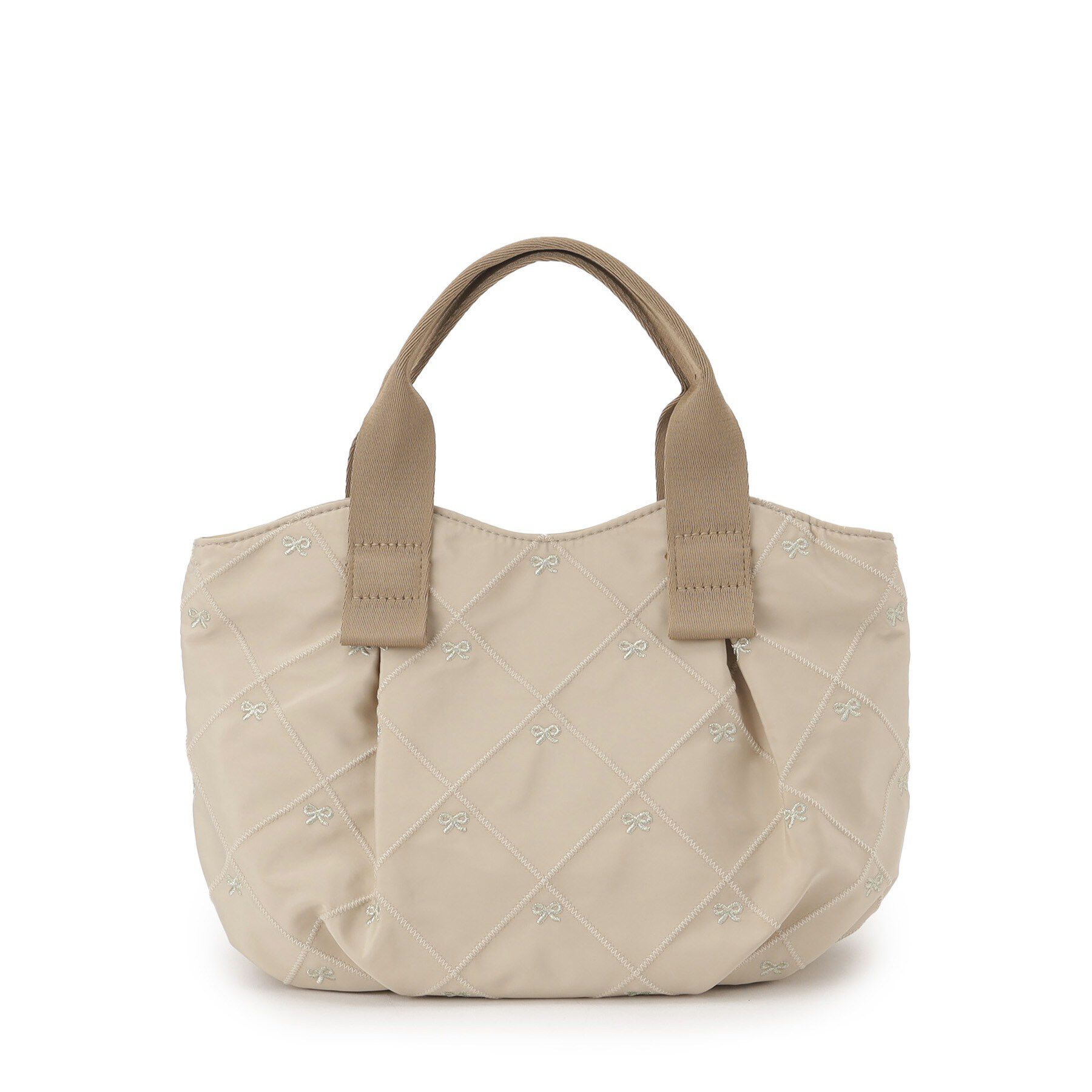 ITS&rsquo;DEMO「リボン刺繍ミニトート」|ハンドバッグ|