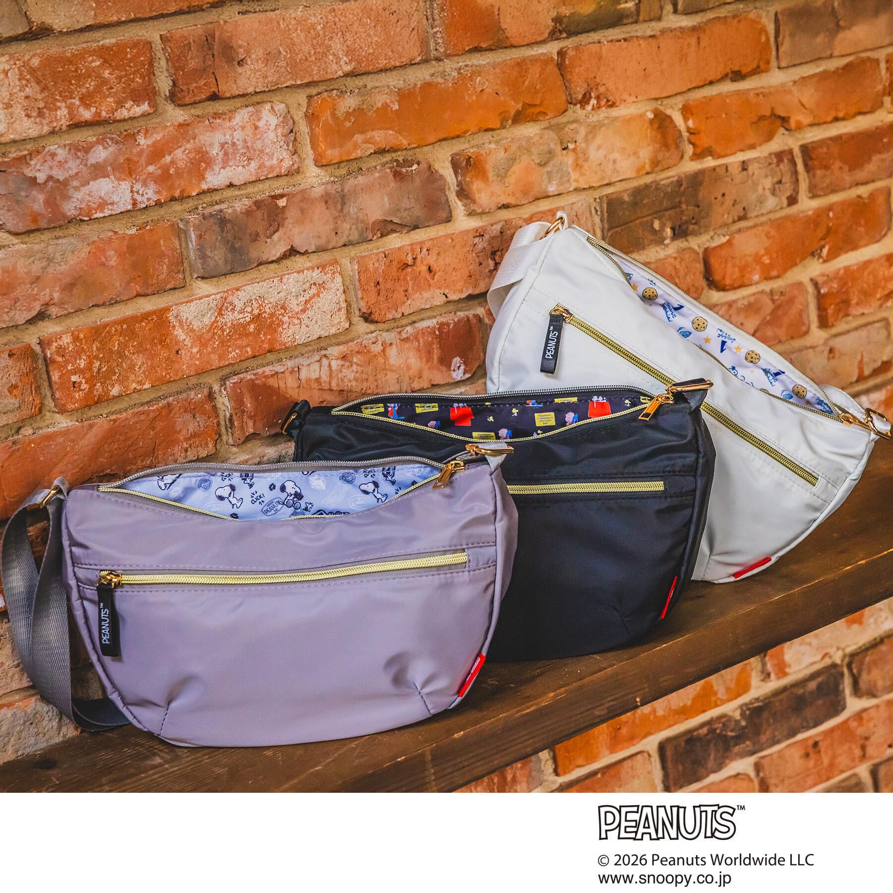 ITS&rsquo;DEMO「＜PEANUTS＞裏地総柄ミニショルダー」|ショルダー・メッセンジャー|