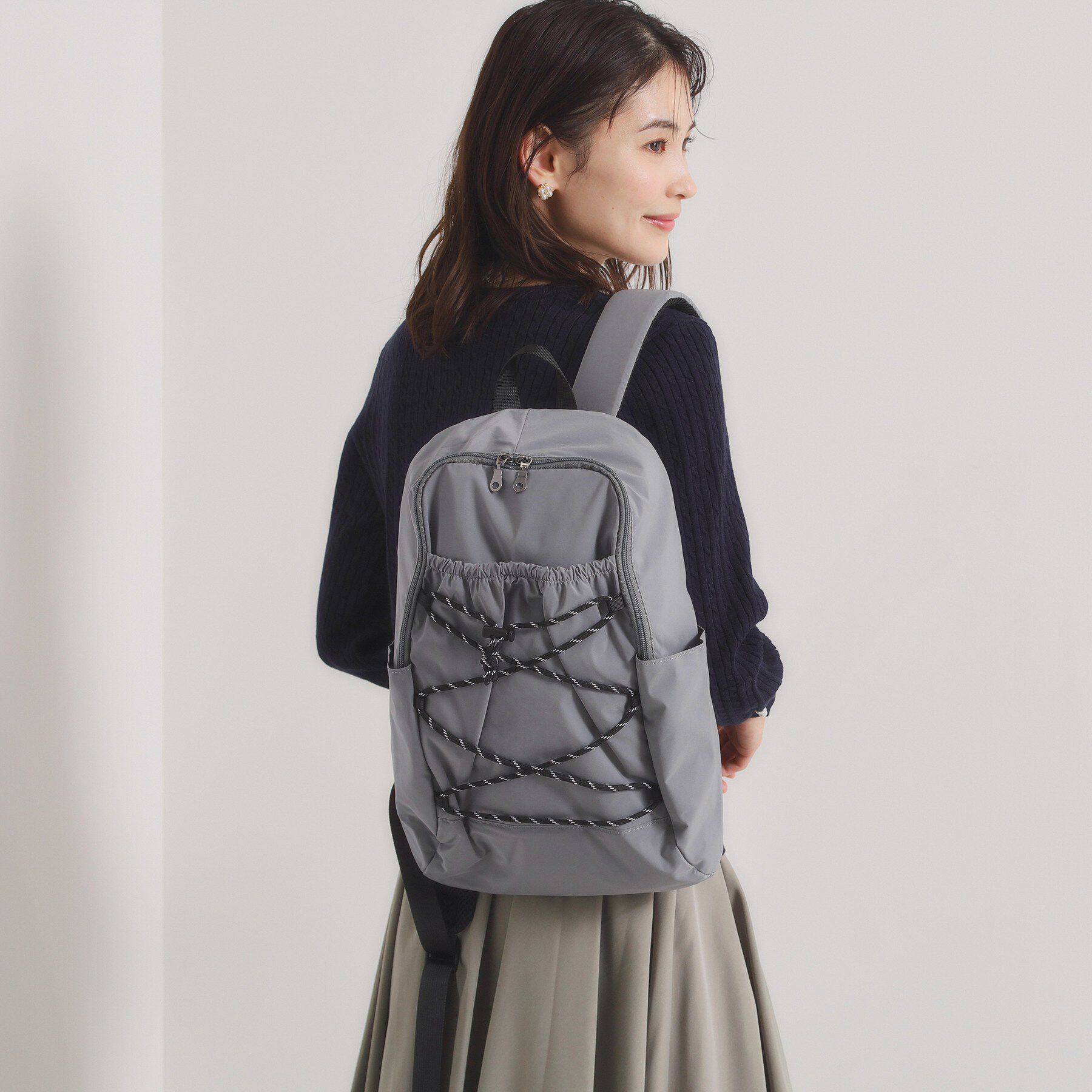 ITS&rsquo;DEMO「【8ポケット】撥水レースアップリュック」|リュック|