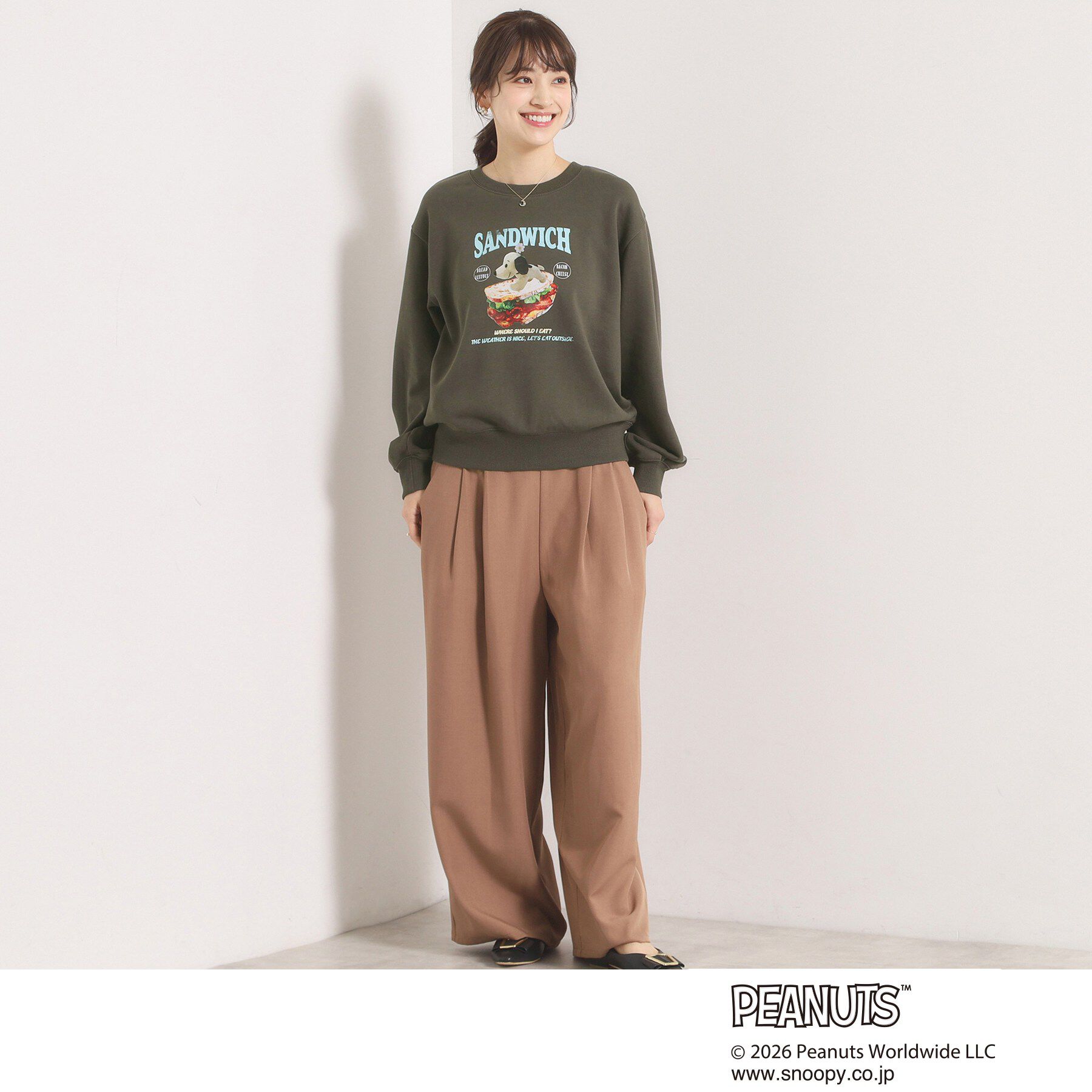 ITS&rsquo;DEMO「＜PEANUTS＞裏毛プルオーバー」|パーカー|