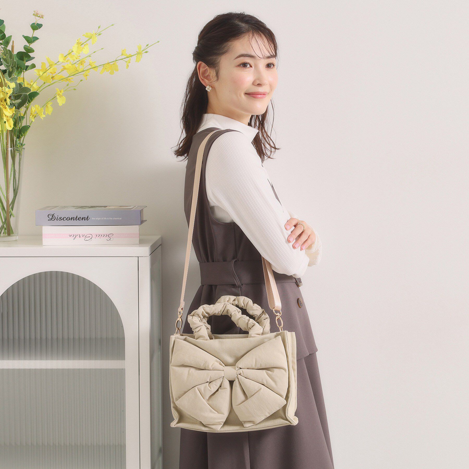 ITS&rsquo;DEMO「リボンモチーフミニショルダー」|ショルダー・メッセンジャー|