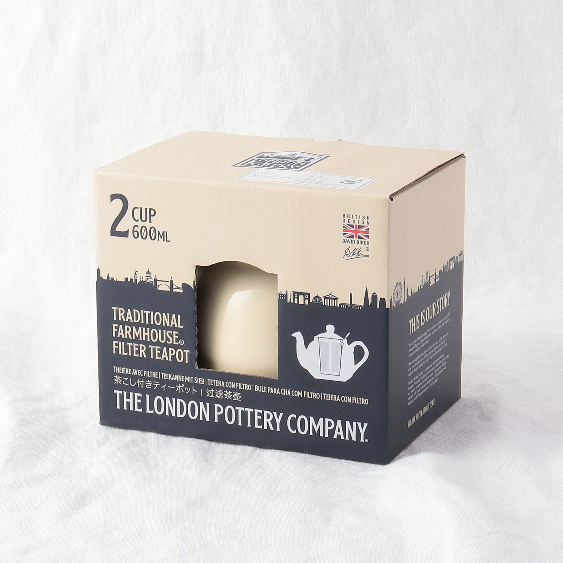 212 KITCHEN STORE「ファームハウス ティーポット アイボリー ２カップ＜London Pottery ロンドンポタリー＞」|食器・キッチングッズ|