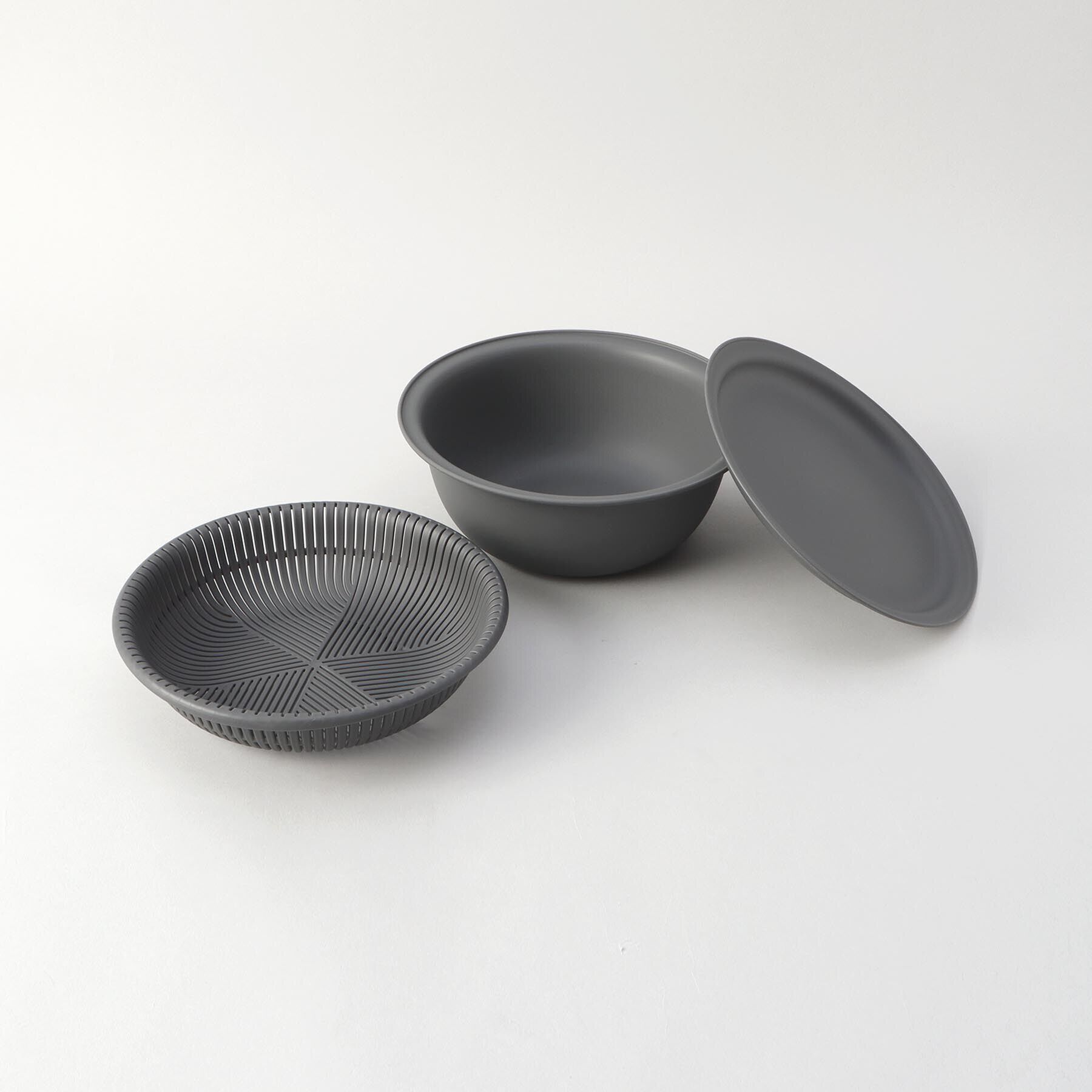 212 KITCHEN STORE「きほんの道具 ザルボウル21cm DGY ＜marna マーナ＞」|食器・キッチングッズ|その他