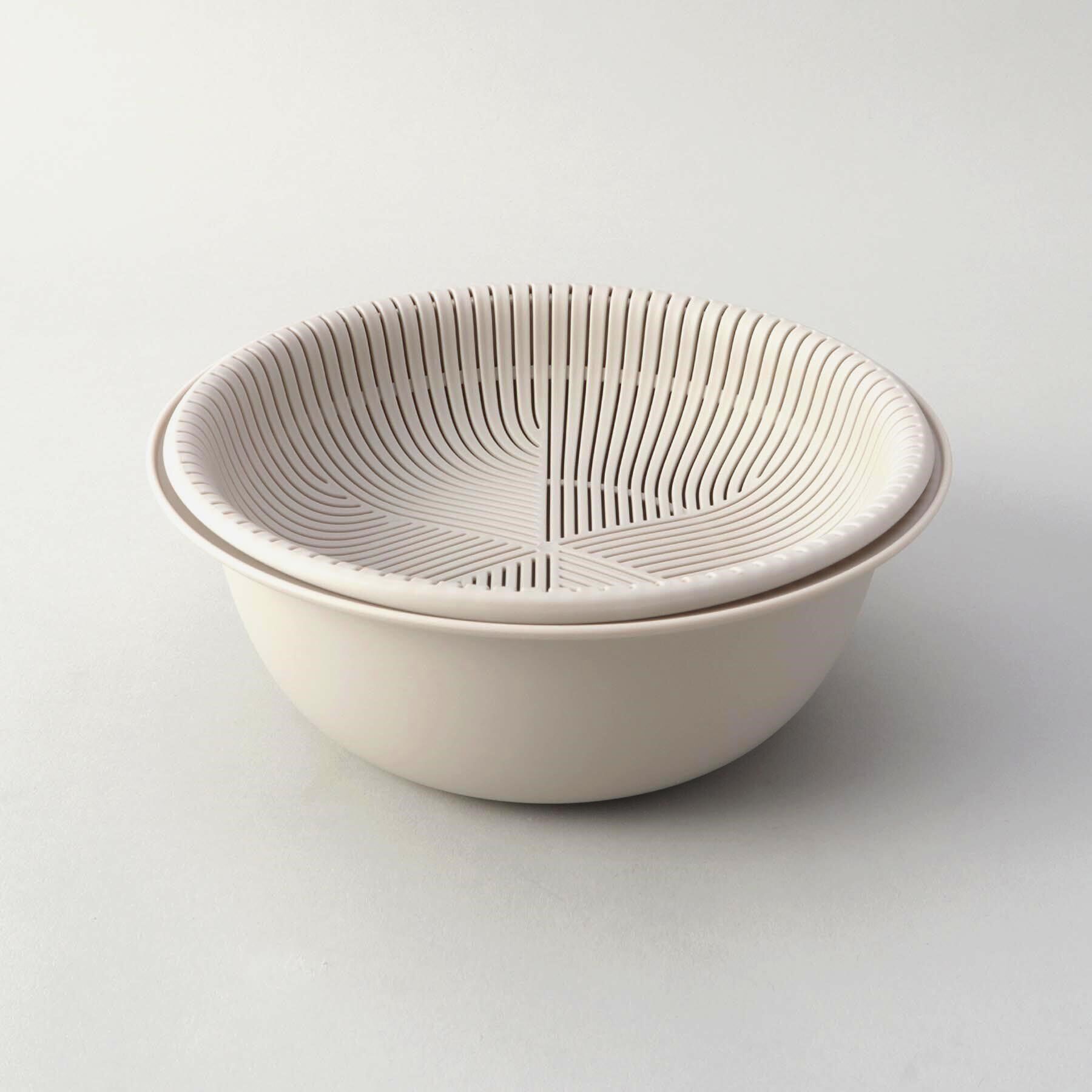 212 KITCHEN STORE「きほんの道具 ザルボウル21cm GY ＜marna マーナ＞」|食器・キッチングッズ|