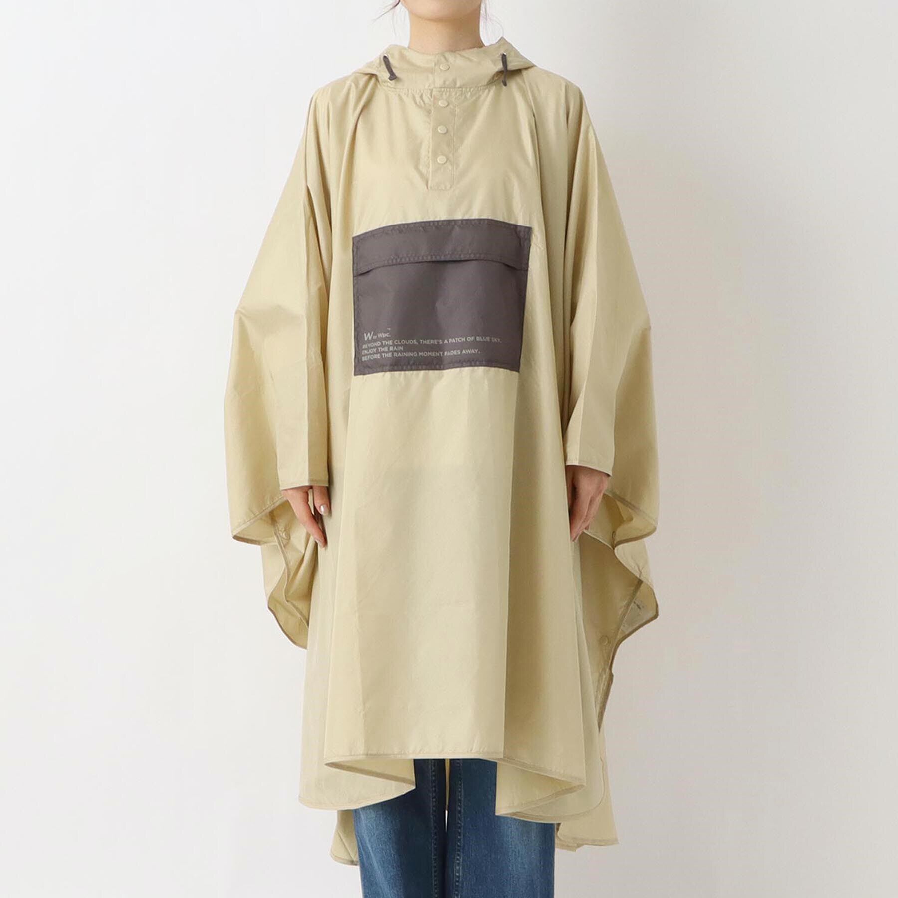 212 KITCHEN STORE「Wpc. パッカブルポンチョバイカラーユニセックス BE」|その他|
