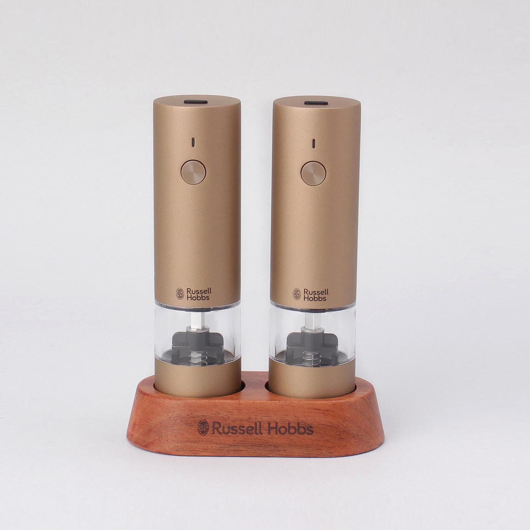 212 KITCHEN STORE「充電式ミル ソルト＆ペッパー ミニ 2本セット ブラウンゴールド ＜Russell Hobbs  ラ」|食器・キッチングッズ|