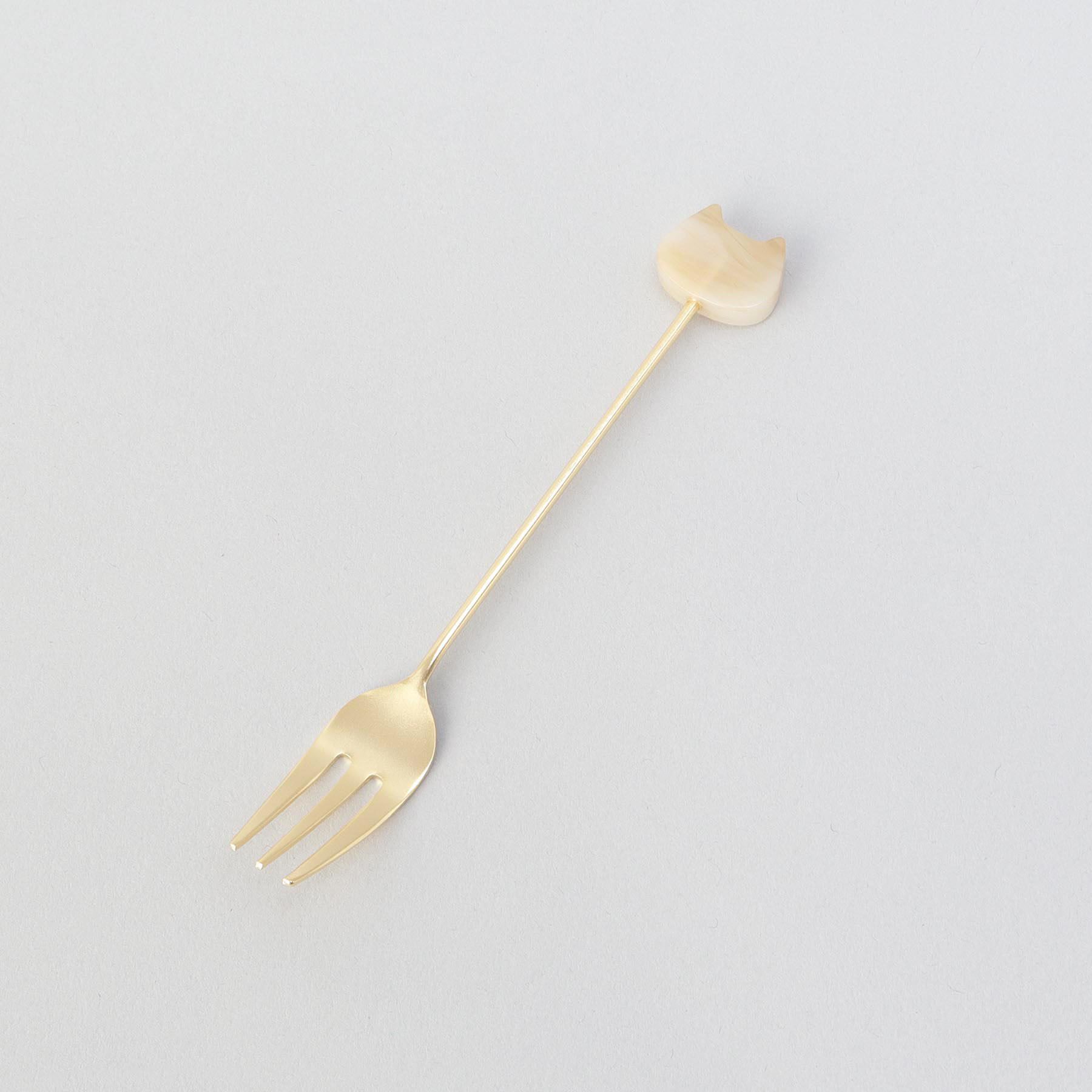 212 KITCHEN STORE「アクリルブロックネコマーブルフォークシロ」|食器・キッチングッズ|その他