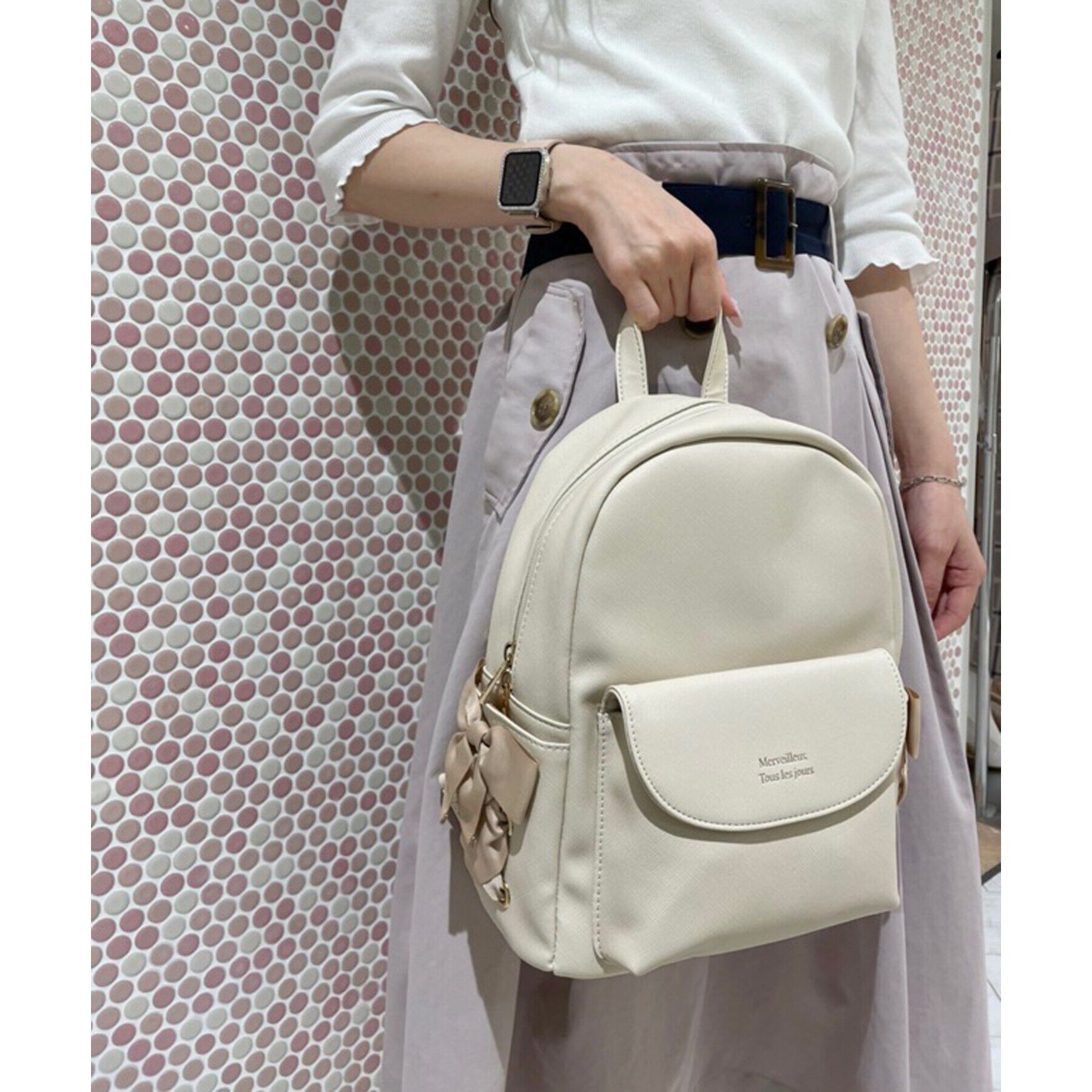 Ober Tashe「サイドレースアップリュックL」|リュック|