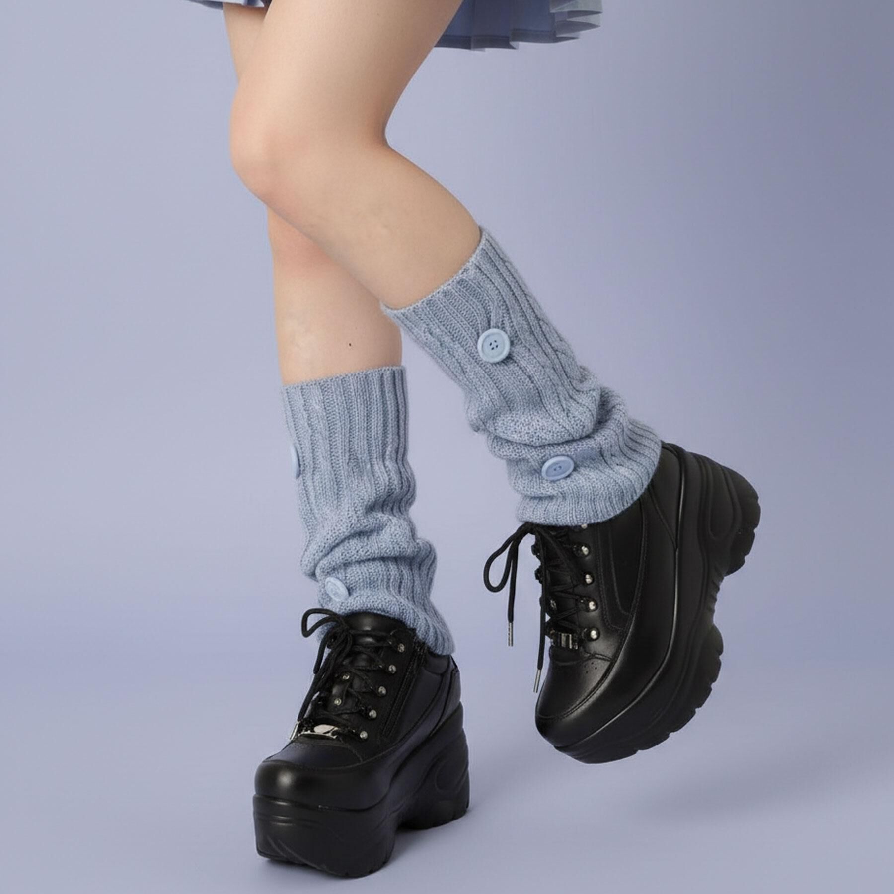 csT&P「＼脱ぎ履きしやすい／ファスナー付厚底スニーカー」|スニーカー|ﾌﾞﾗｯｸ(019)