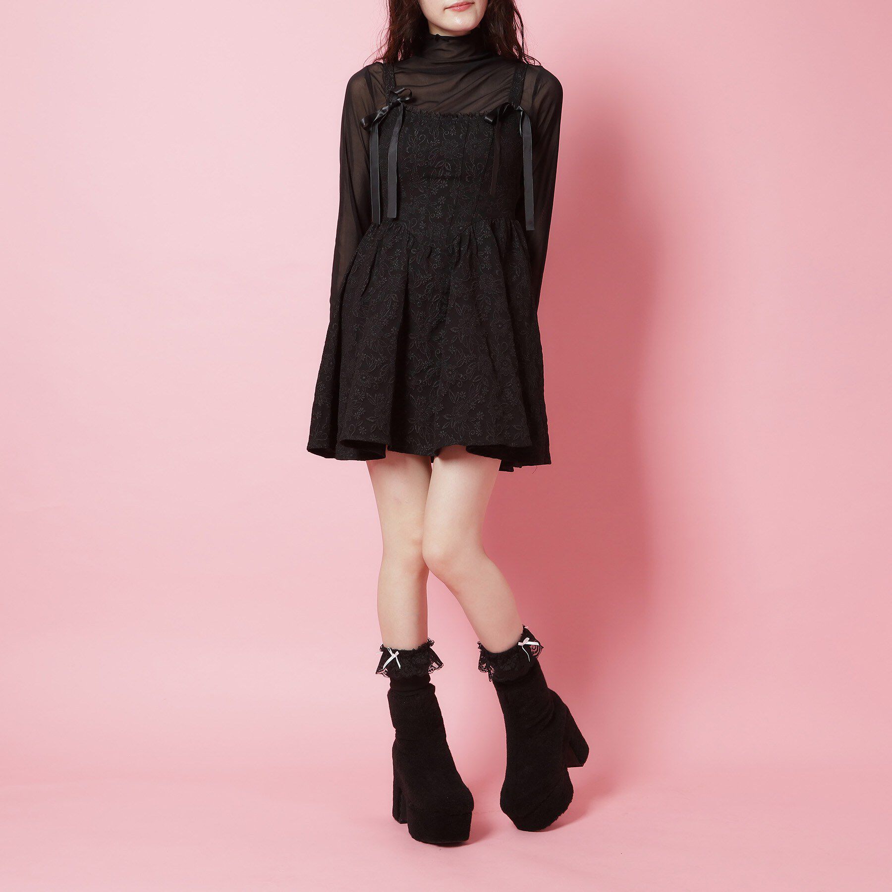 csT&P「スクウェアヒールストレッチブーツ」|ショートブーツ|