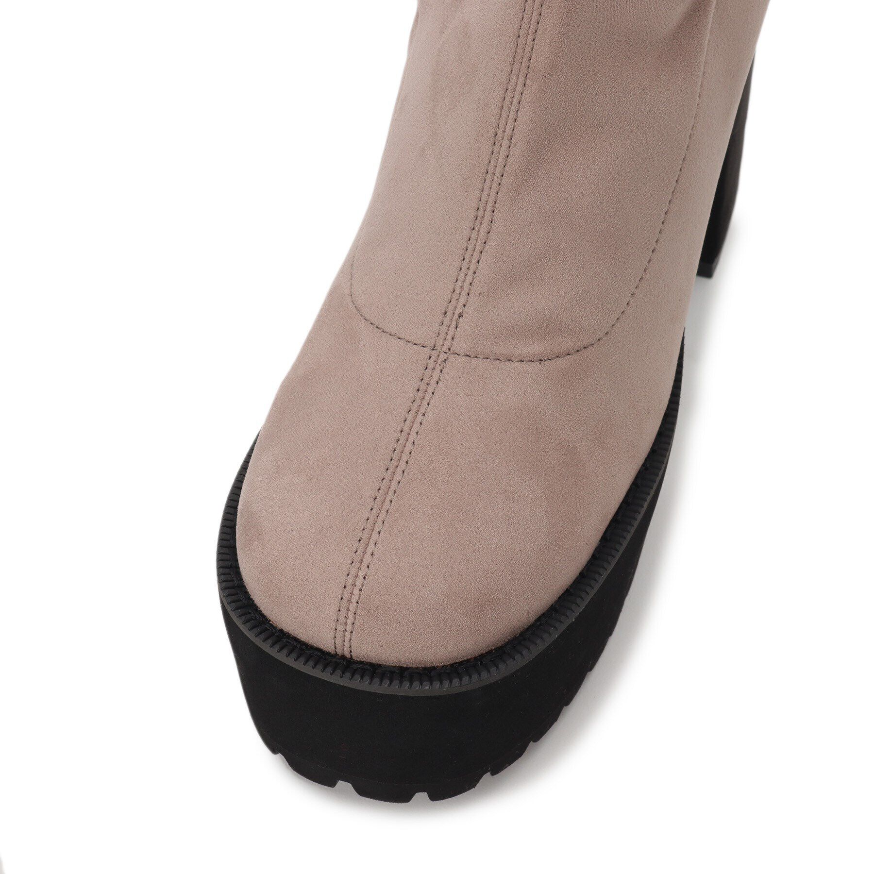 ESPERANZA「スクエアトゥ厚底ニーハイブーツ」|ショートブーツ|