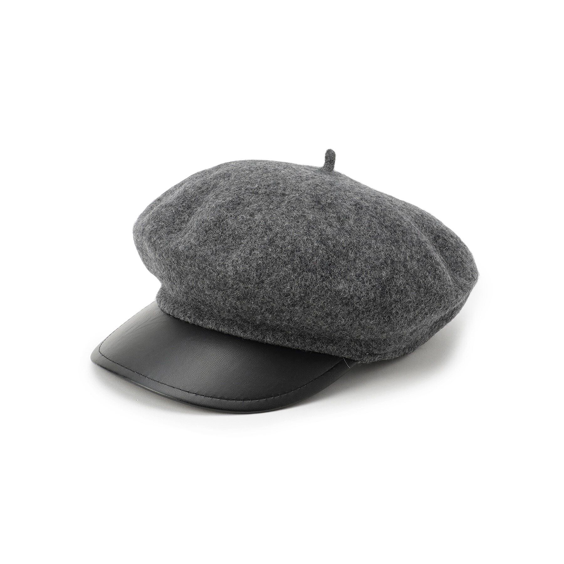 Grandedge「ベレー風キャスケット」|キャップ・キャスケット|グレー(012)