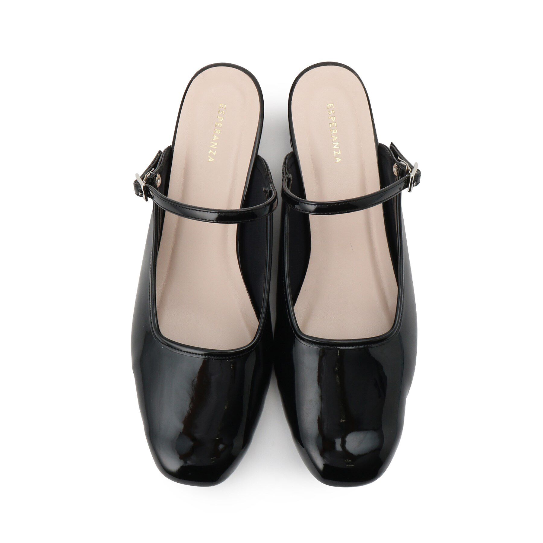 ESPERANZA「スクエアトゥフラットミュール」|サンダル|