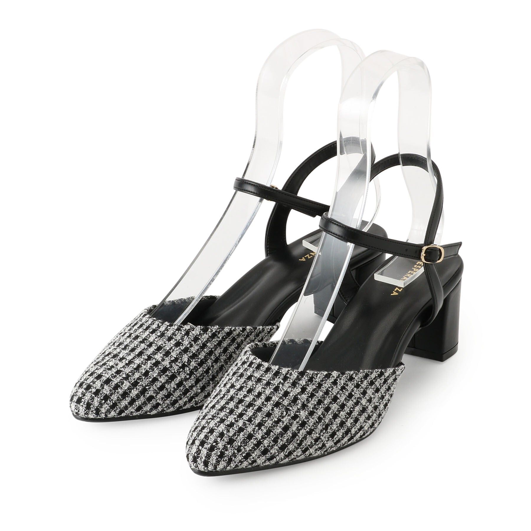 ESPERANZA「アンクルストラップパンプス」|パンプス|ﾂｲｰﾄﾞﾌﾞﾗｯｸ(919)