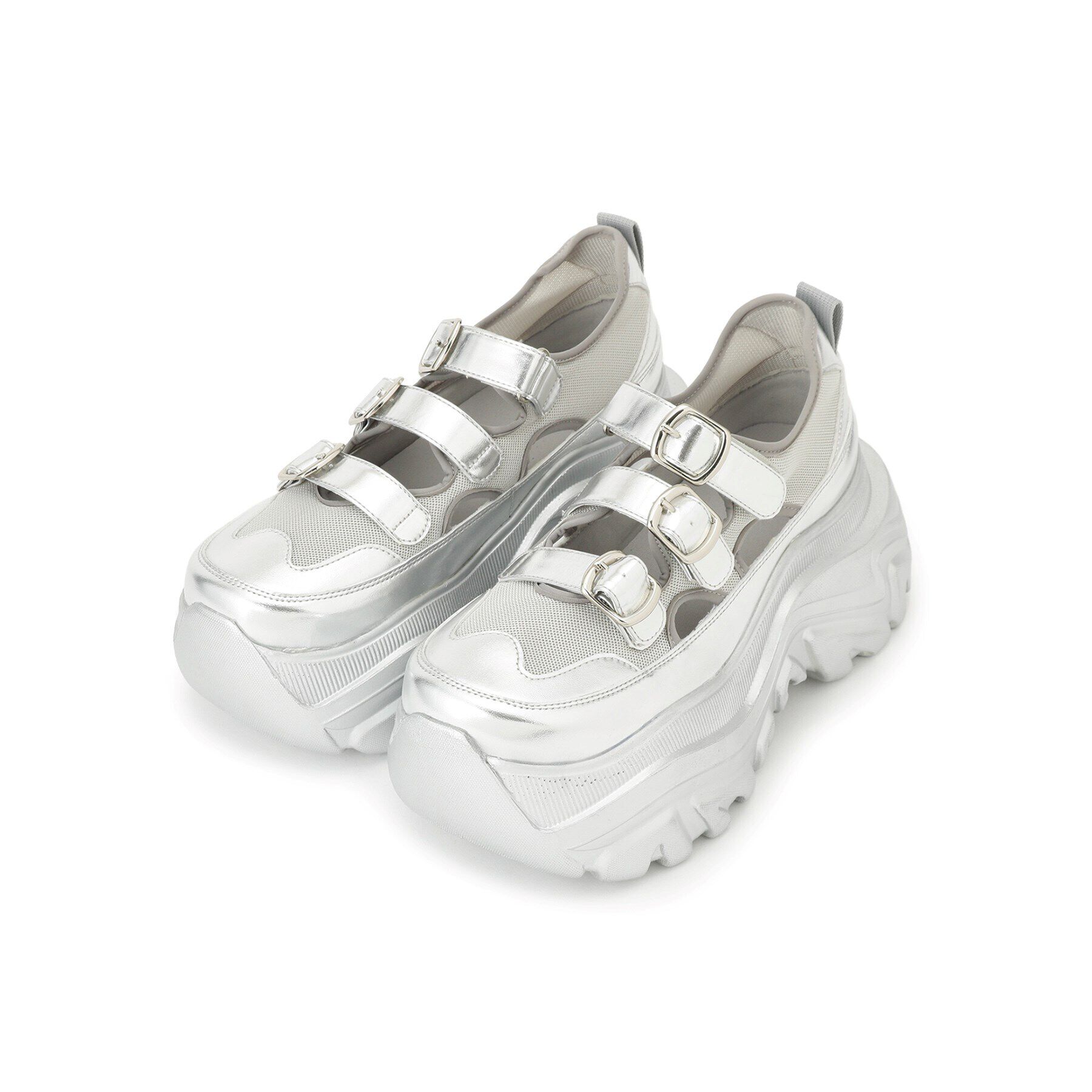 ESPERANZA「3本ベルト厚底メッシュスニーカー」|スニーカー|ｼﾙﾊﾞｰ(208)