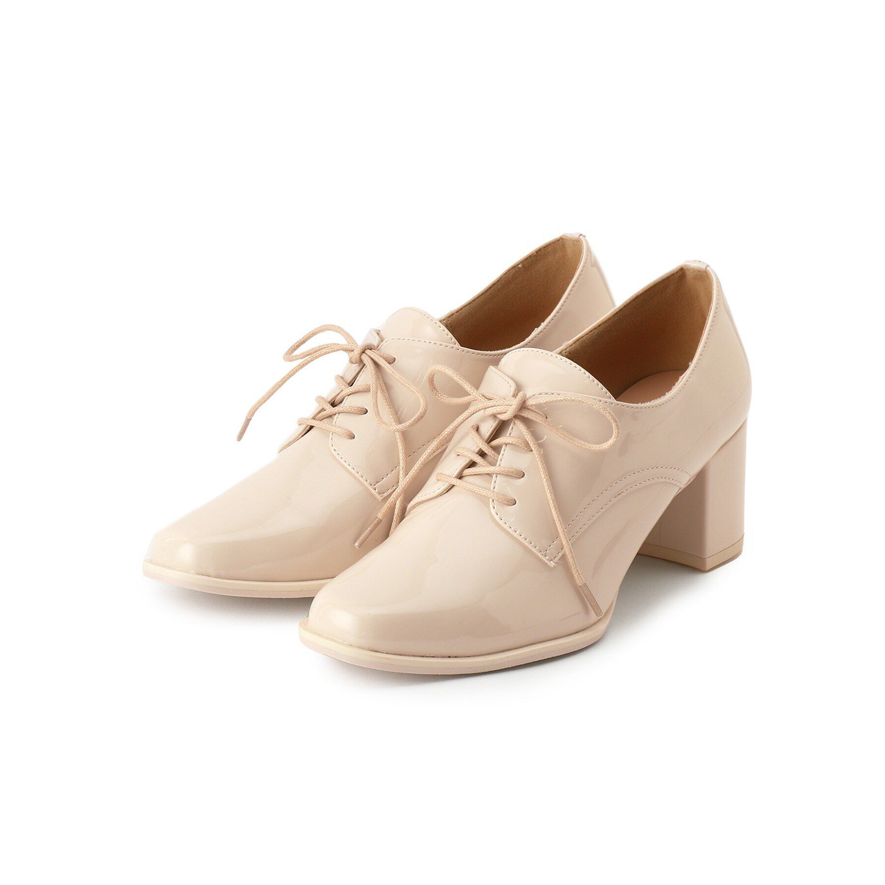 ESPERANZA「レースアップヒールパンプス/晴雨兼用」|パンプス|アイボリー(204)