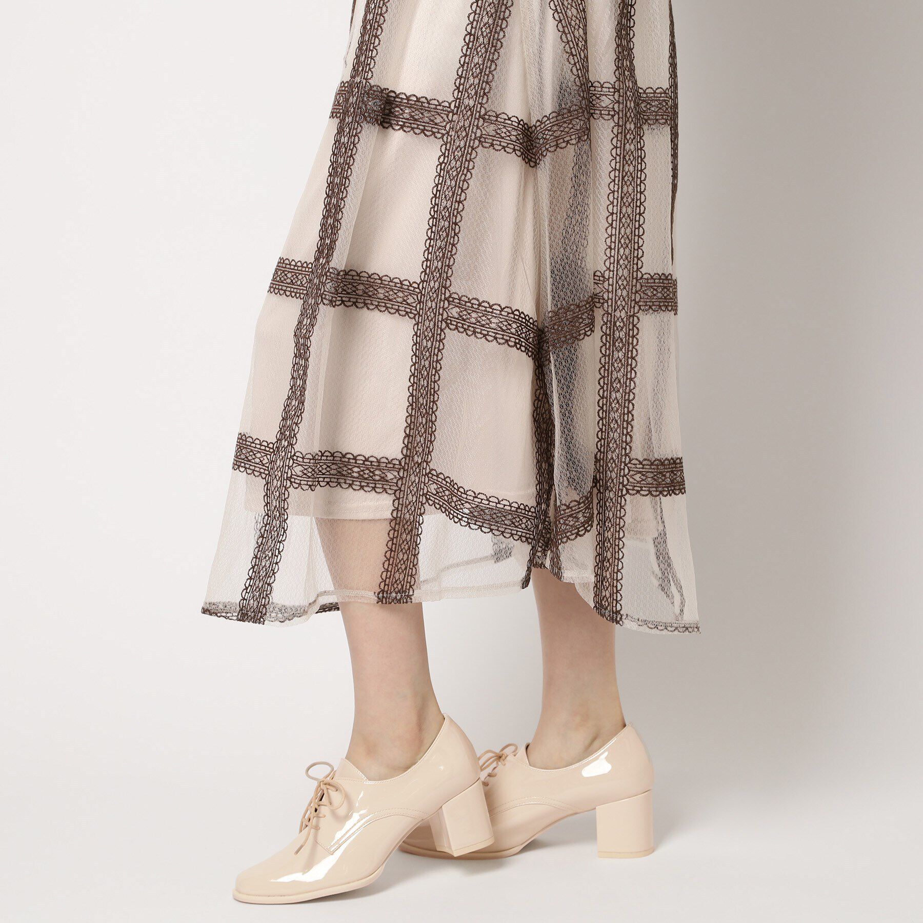 ESPERANZA「レースアップヒールパンプス/晴雨兼用」|パンプス|