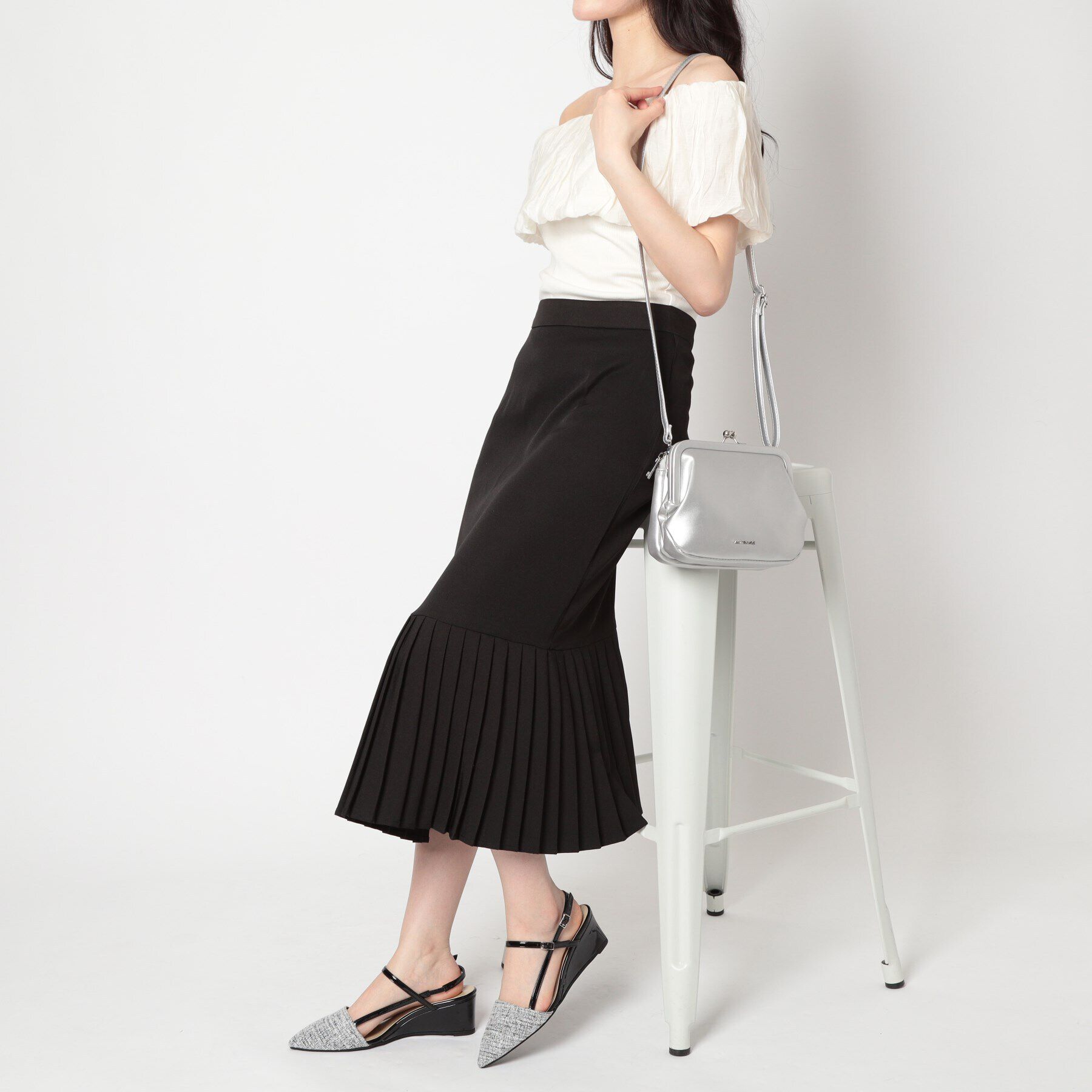 ESPERANZA「ウェッジソールバックストラップパンプス」|パンプス|