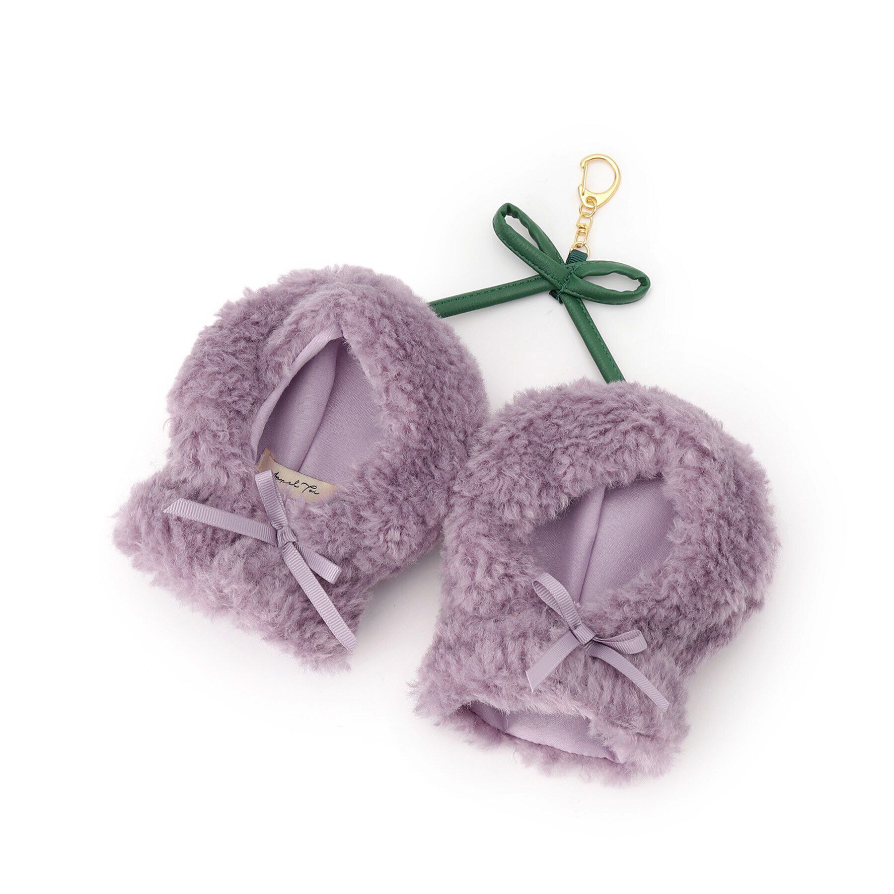 Ober Tashe「【推し活グッズ】さくらんぼ大サイズ推しぬいポンチョキーホルダー」|キーケース|パープル(083)