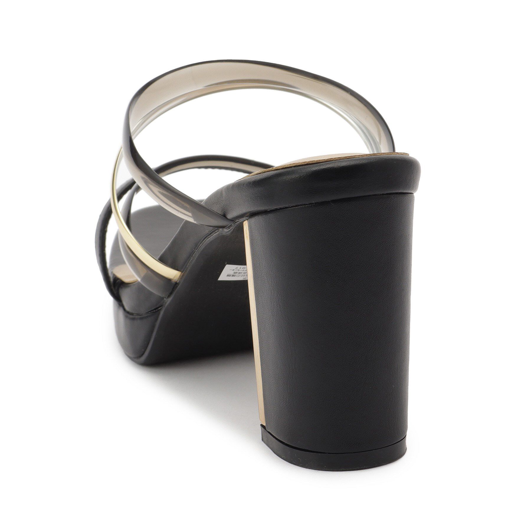 ESPERANZA「クリア&times;メタリックラインコンビヒールサンダル」|サンダル|