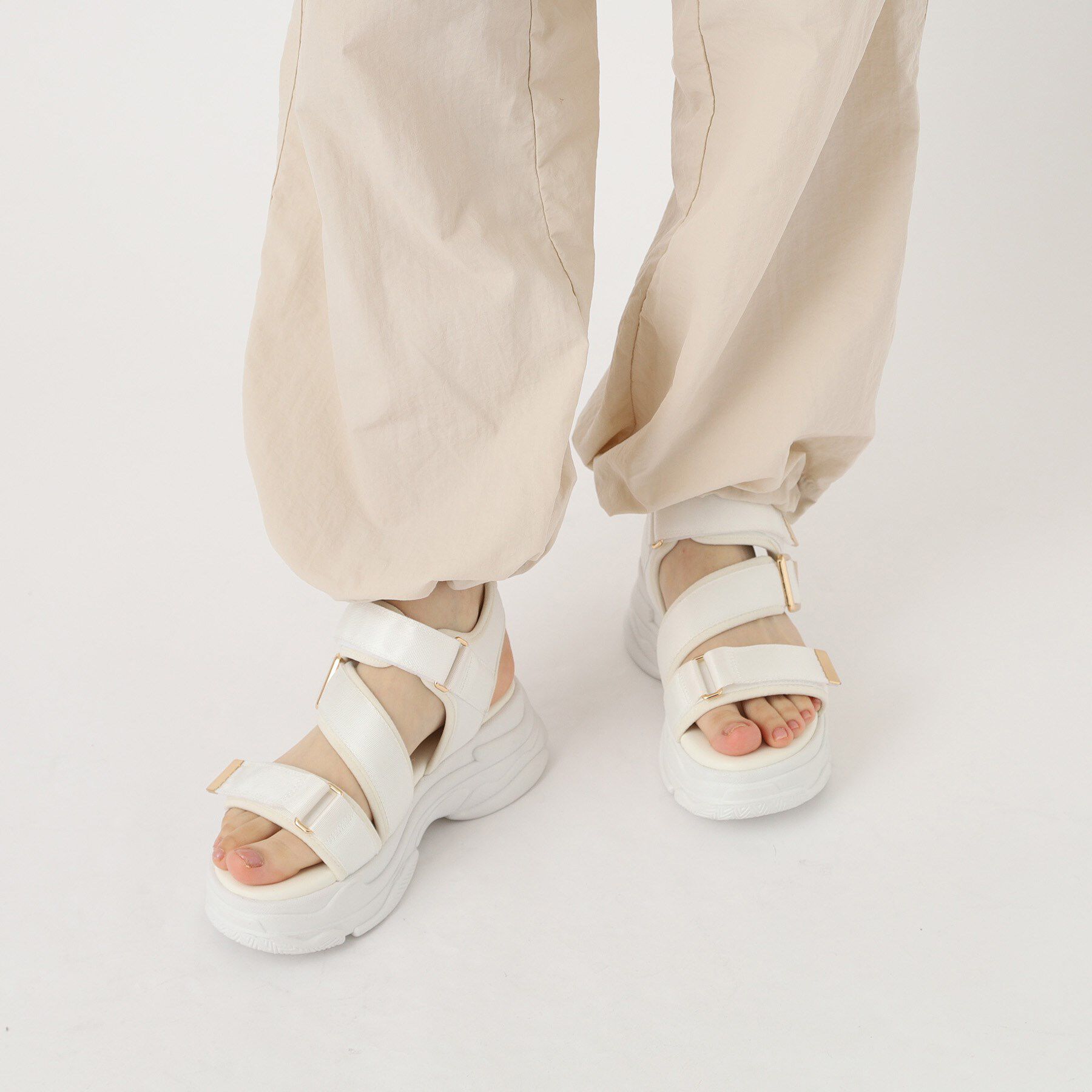 ESPERANZA「ゴールドバックルベルトスポサン」|サンダル|