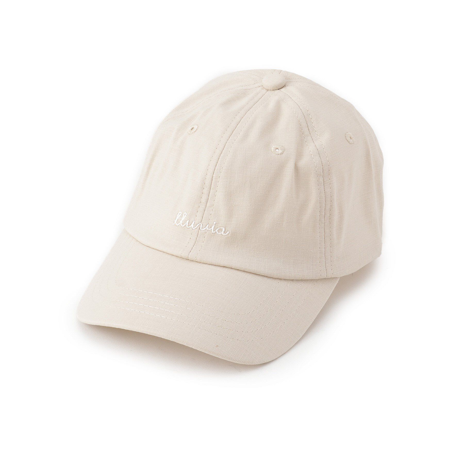 Grandedge「リネンライクロゴキャップ」|キャップ・キャスケット|ベージュ(052)