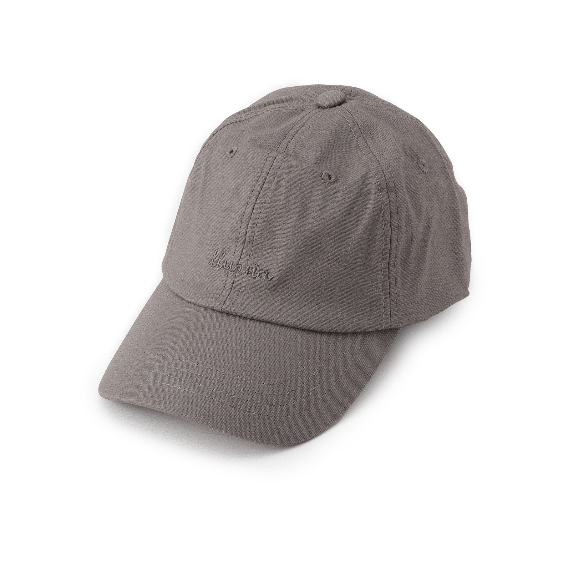 Grandedge「リネンライクロゴキャップ」|キャップ・キャスケット|モカブラウン(342