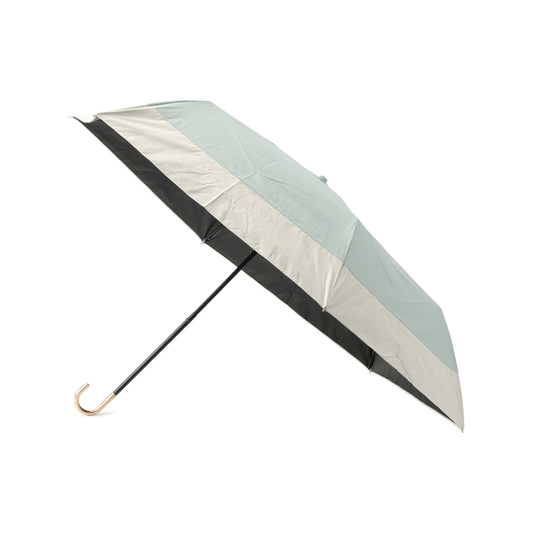 Ober Tashe「バイカラーミニ日傘／折りたたみ傘／晴雨兼用」|傘|グリーン(022)