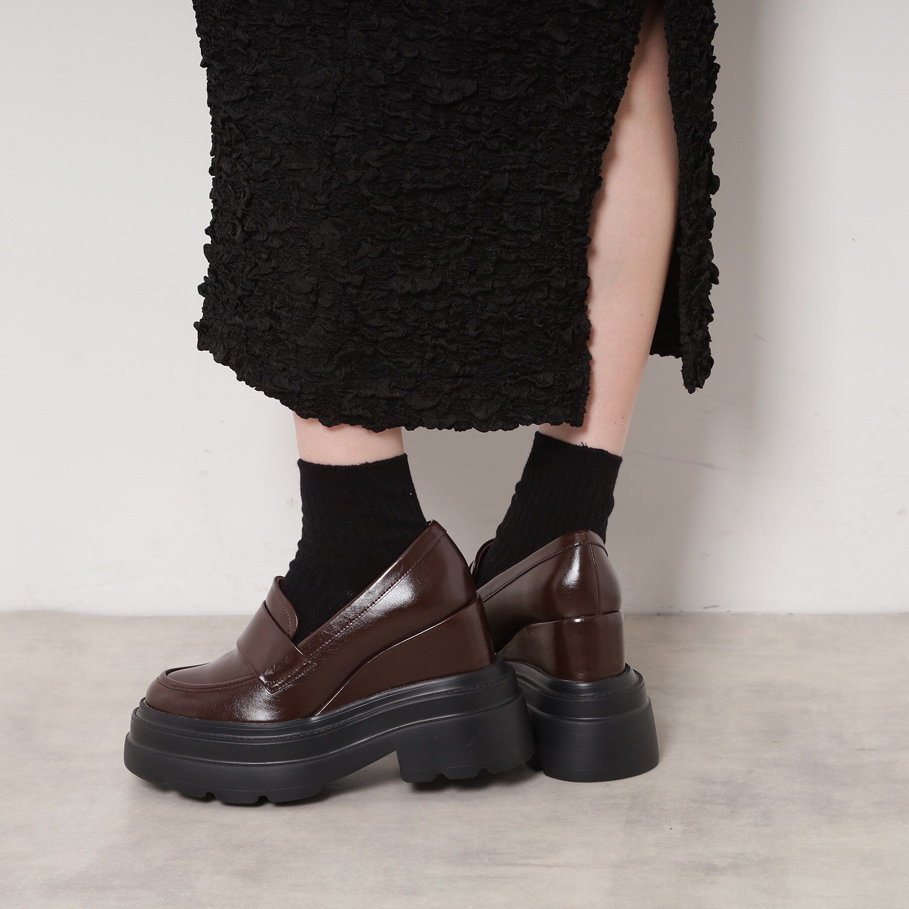 ESPERANZA「【EC先行販売】ボリューム厚底ローファー」|パンプス|