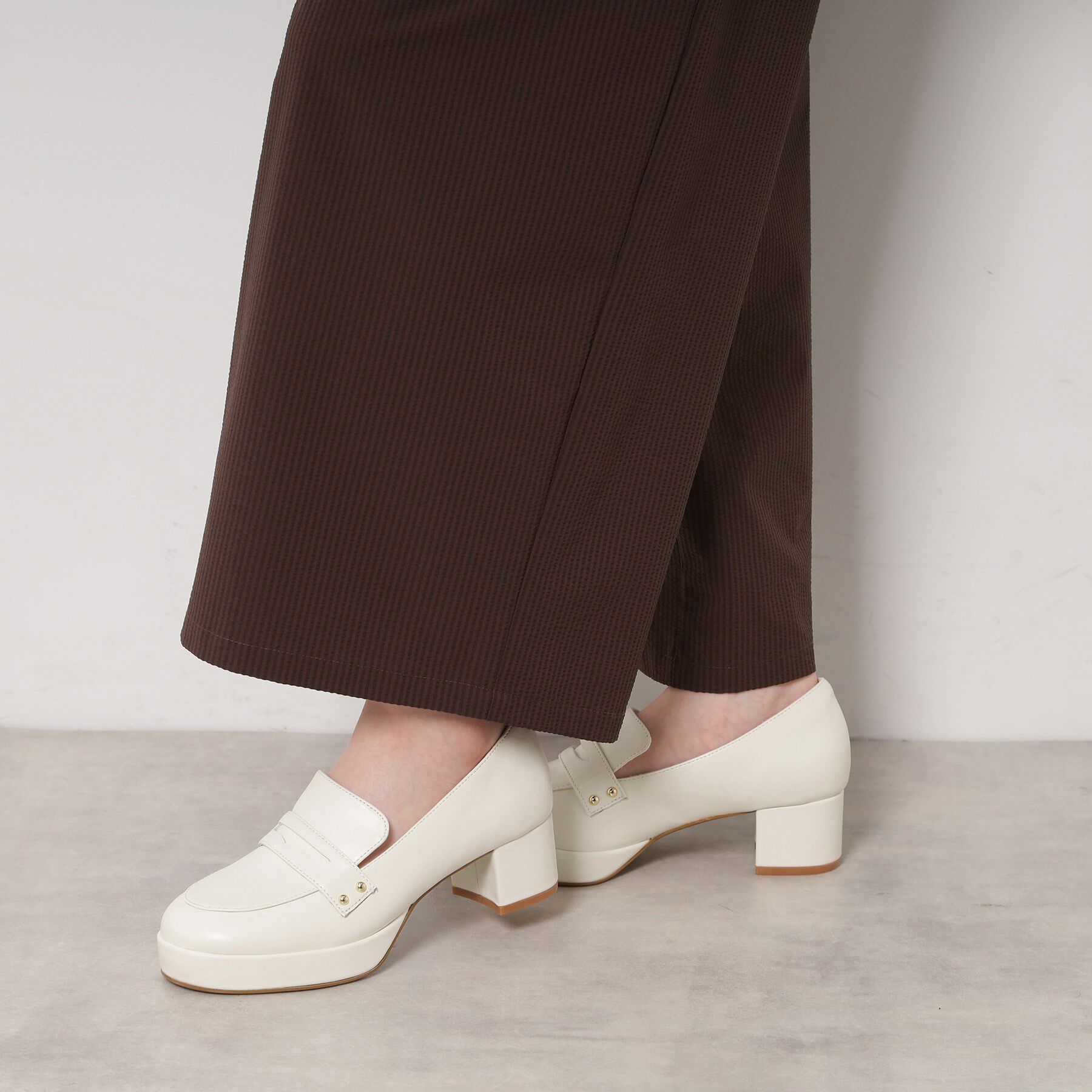 ESPERANZA「ヒールアップローファー」|パンプス|