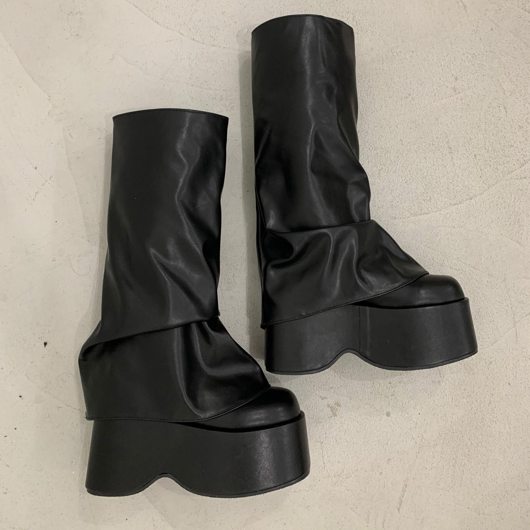 csT&P「厚底ブーツカバーロングブーツ」|ショートブーツ|