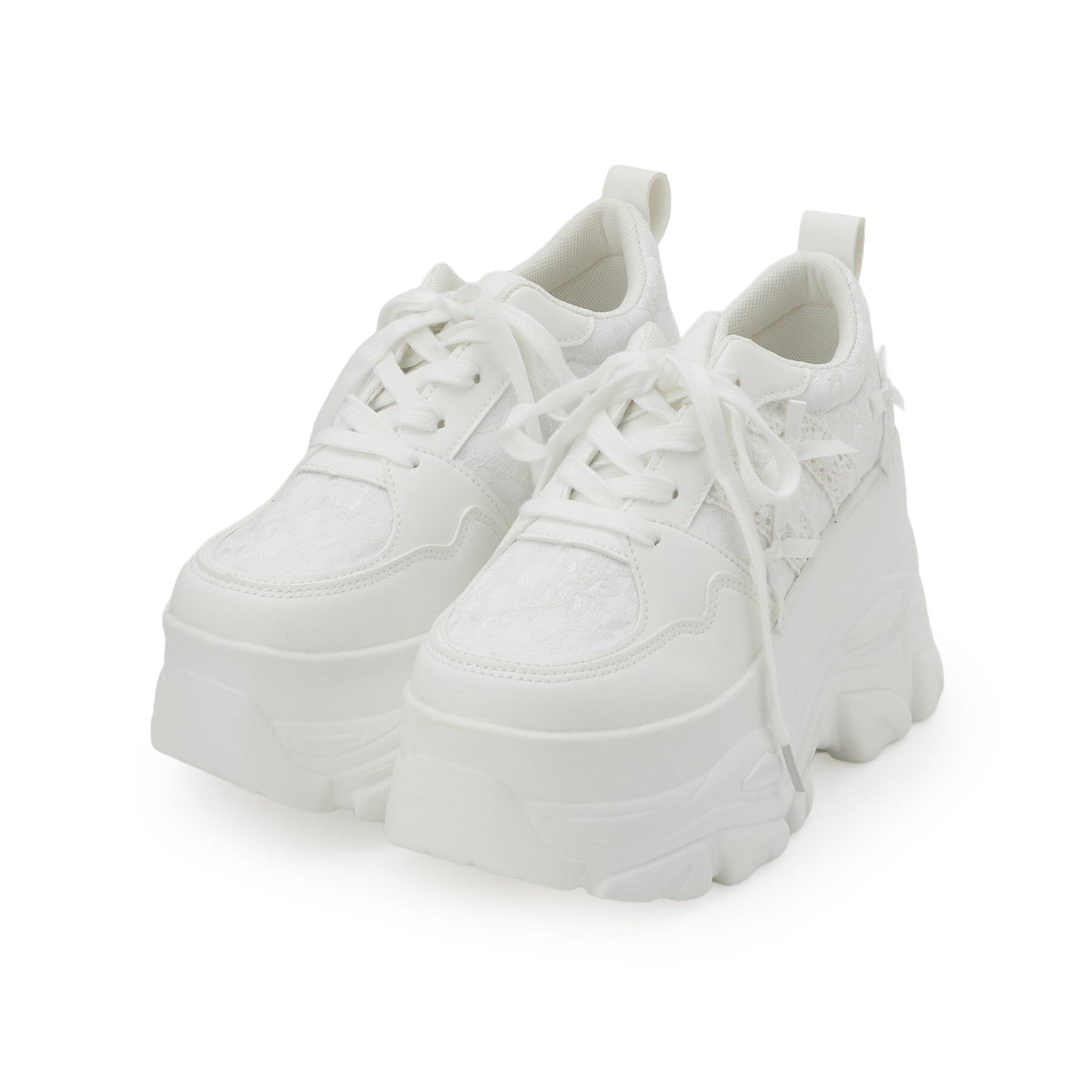 csT&P「リボンレース 厚底スニーカー」|スニーカー|